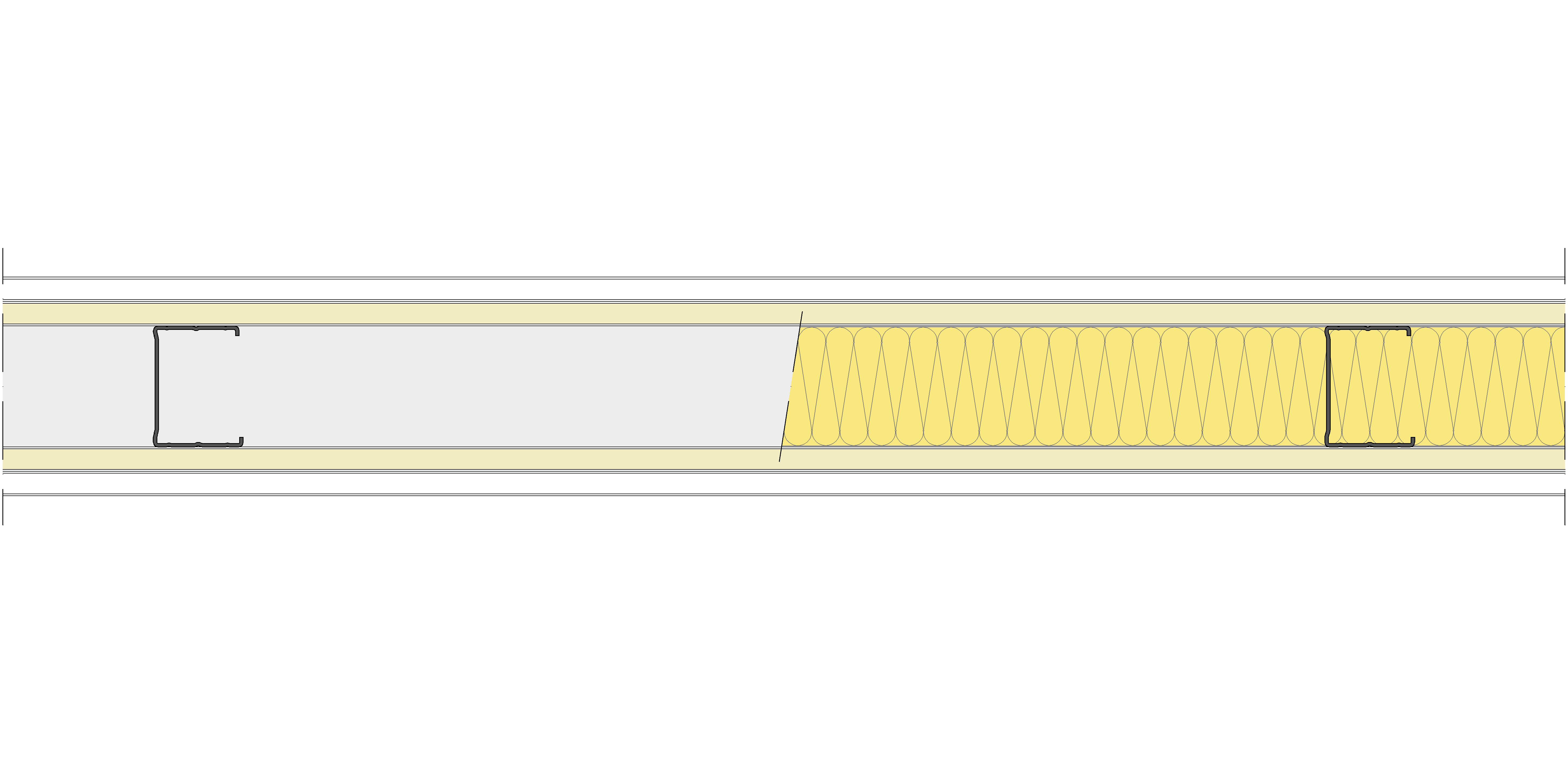 Tabique Pladur® 112/600 (62-45) 1N A1-2N-1N A1 MW