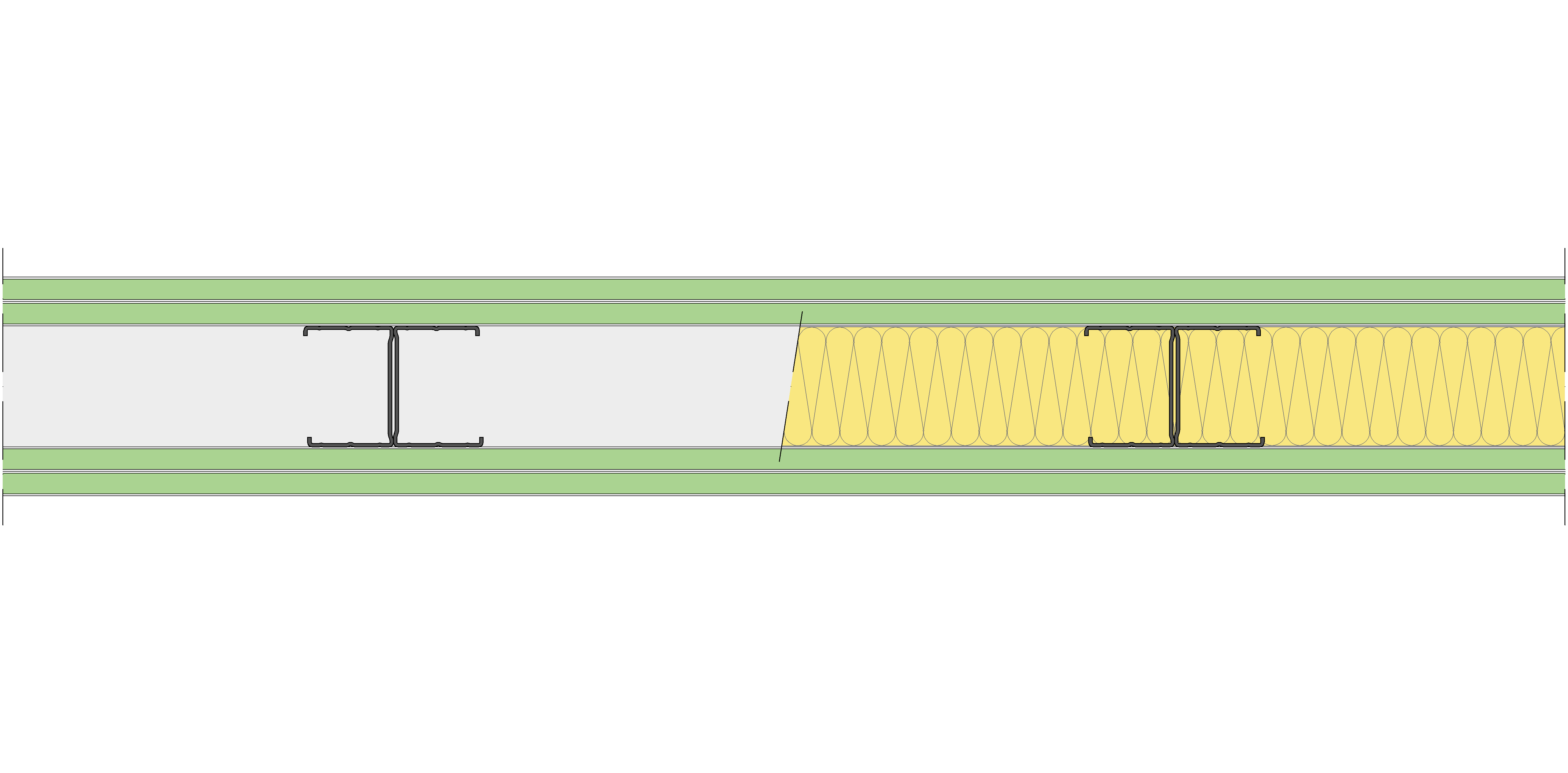 Tabique Pladur® 112/400 (62-45H) 4H1 MW