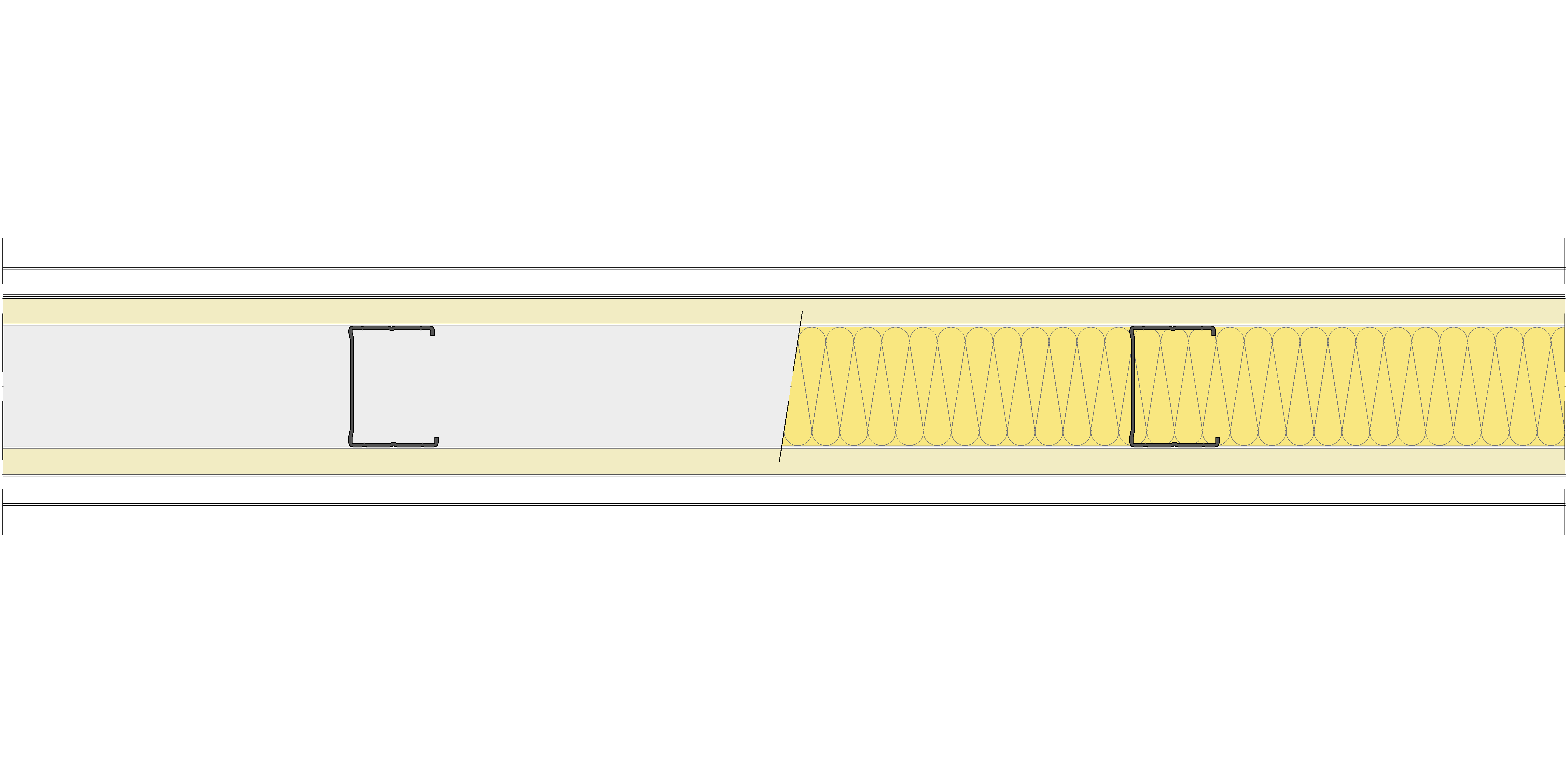 Tabique Pladur® 122/400 (62-45) 1N A1-2N-1N A1 MW