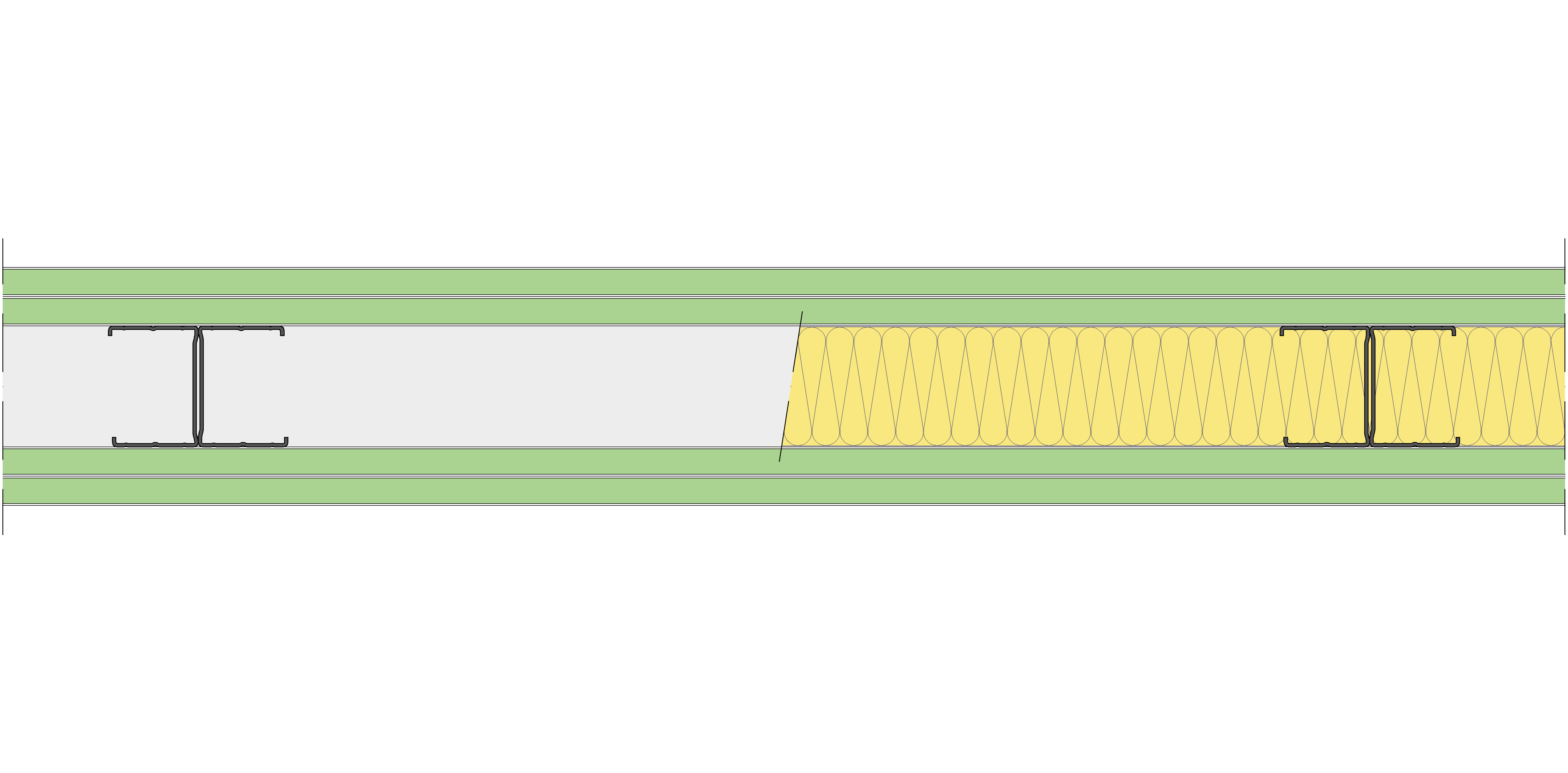 Tabique Pladur® 122/600 (62-45H) 4H1 MW