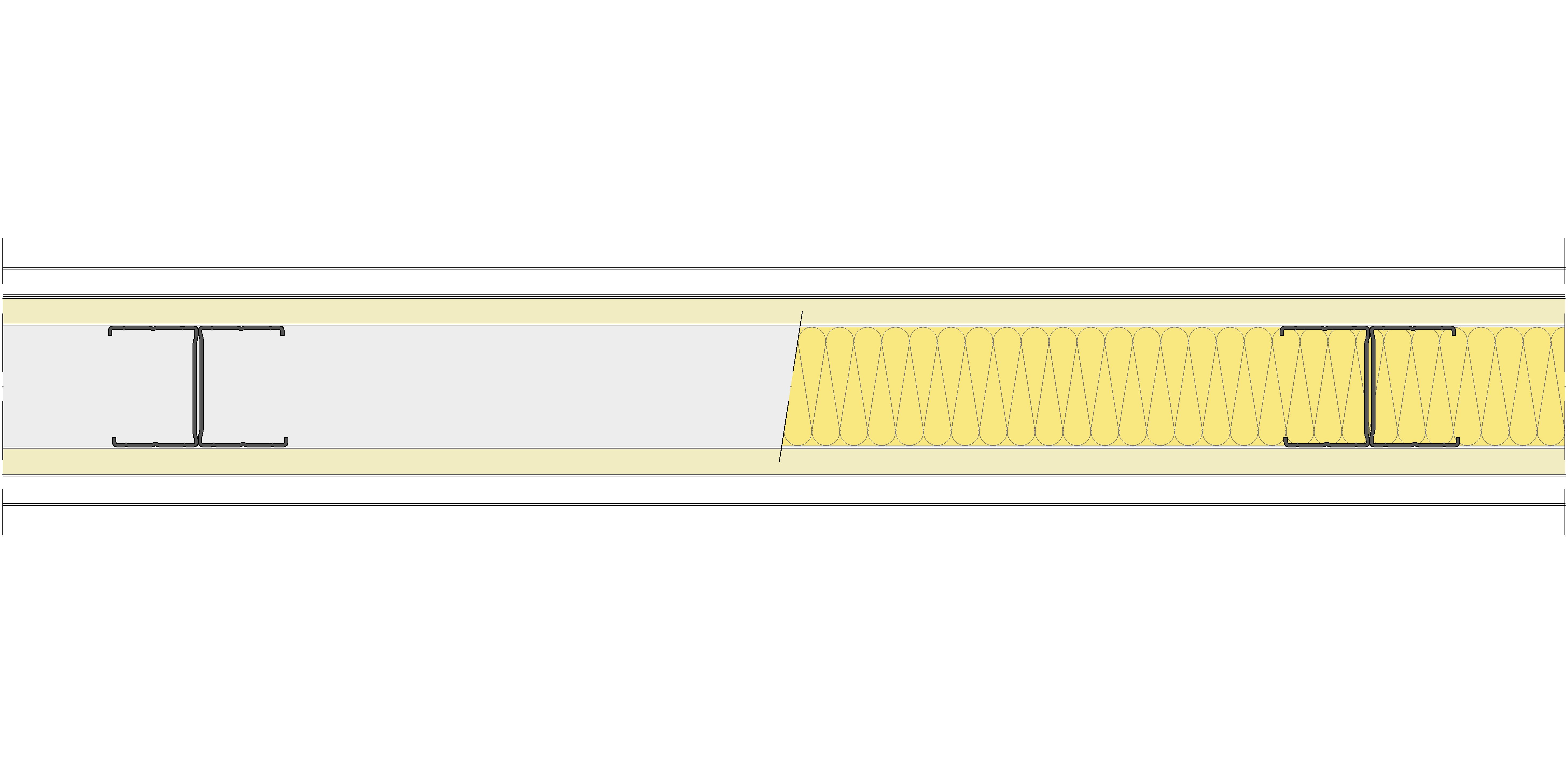 Tabique Pladur® 122/600 (62-45H) 1N A1-2N-1N A1 MW