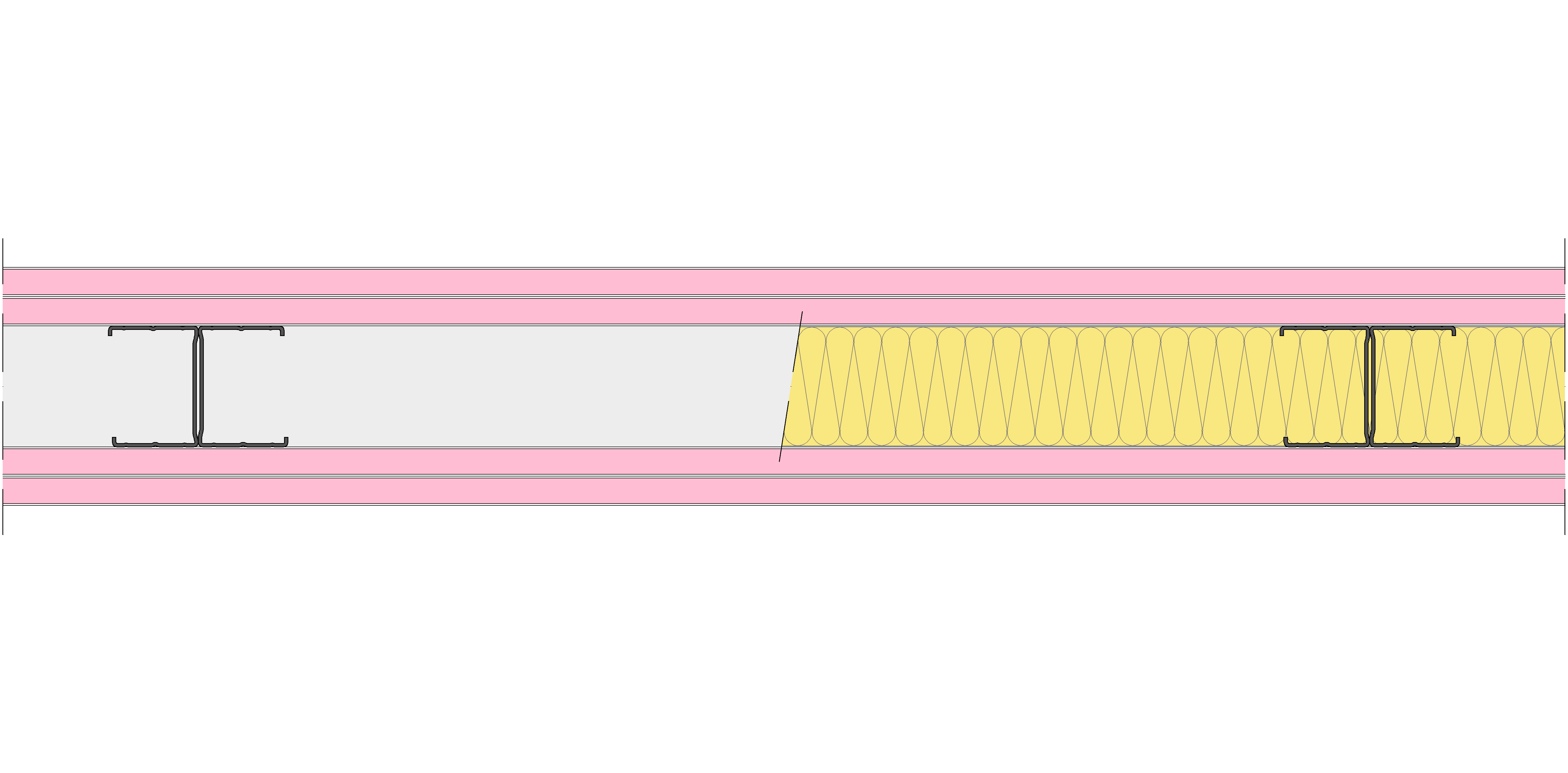 Tabique Pladur® 122/600 (62-45H) 4F MW