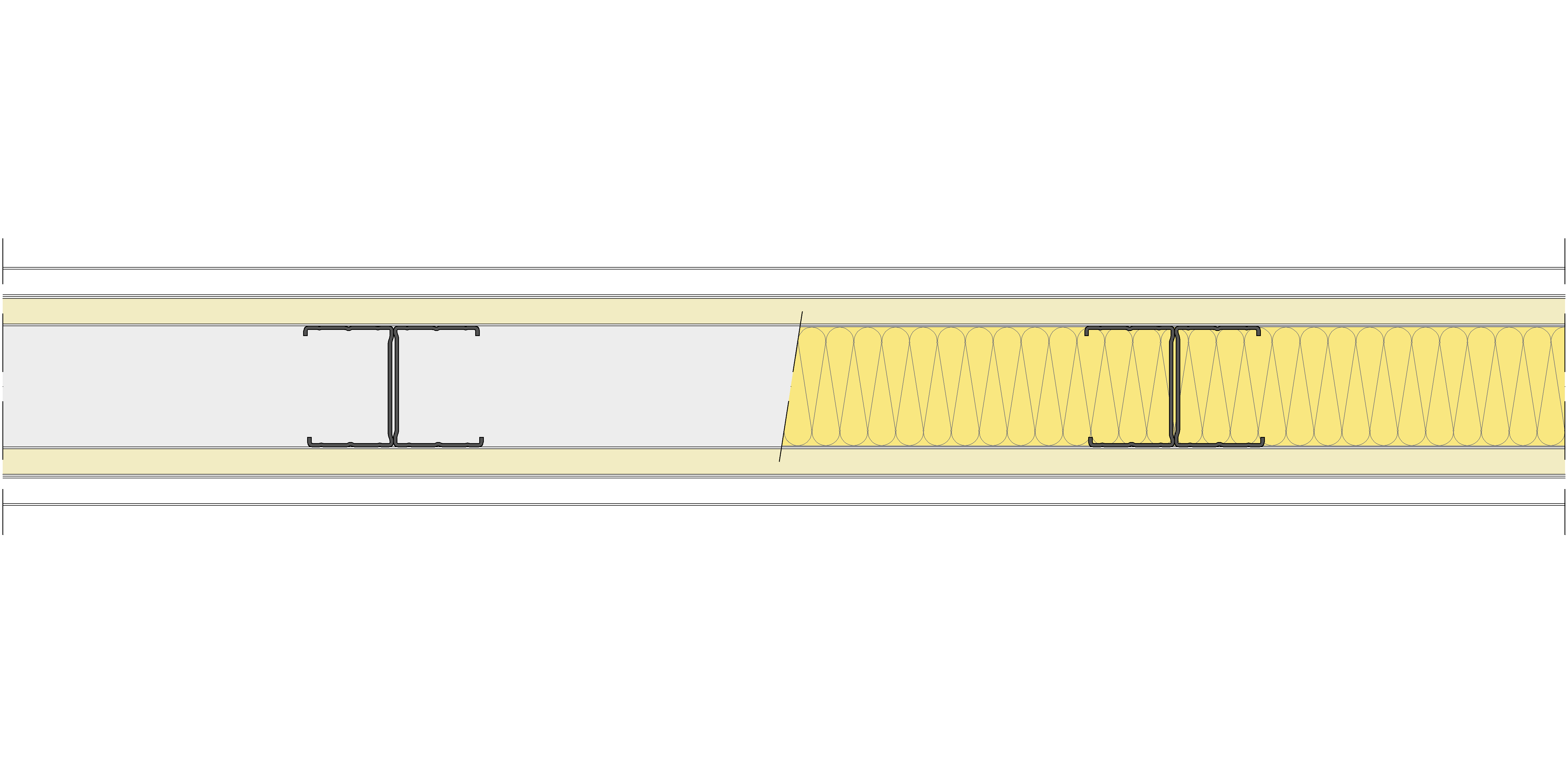 Tabique Pladur® 122/400 (62-45H) 1N A1-2N-1N A1 MW