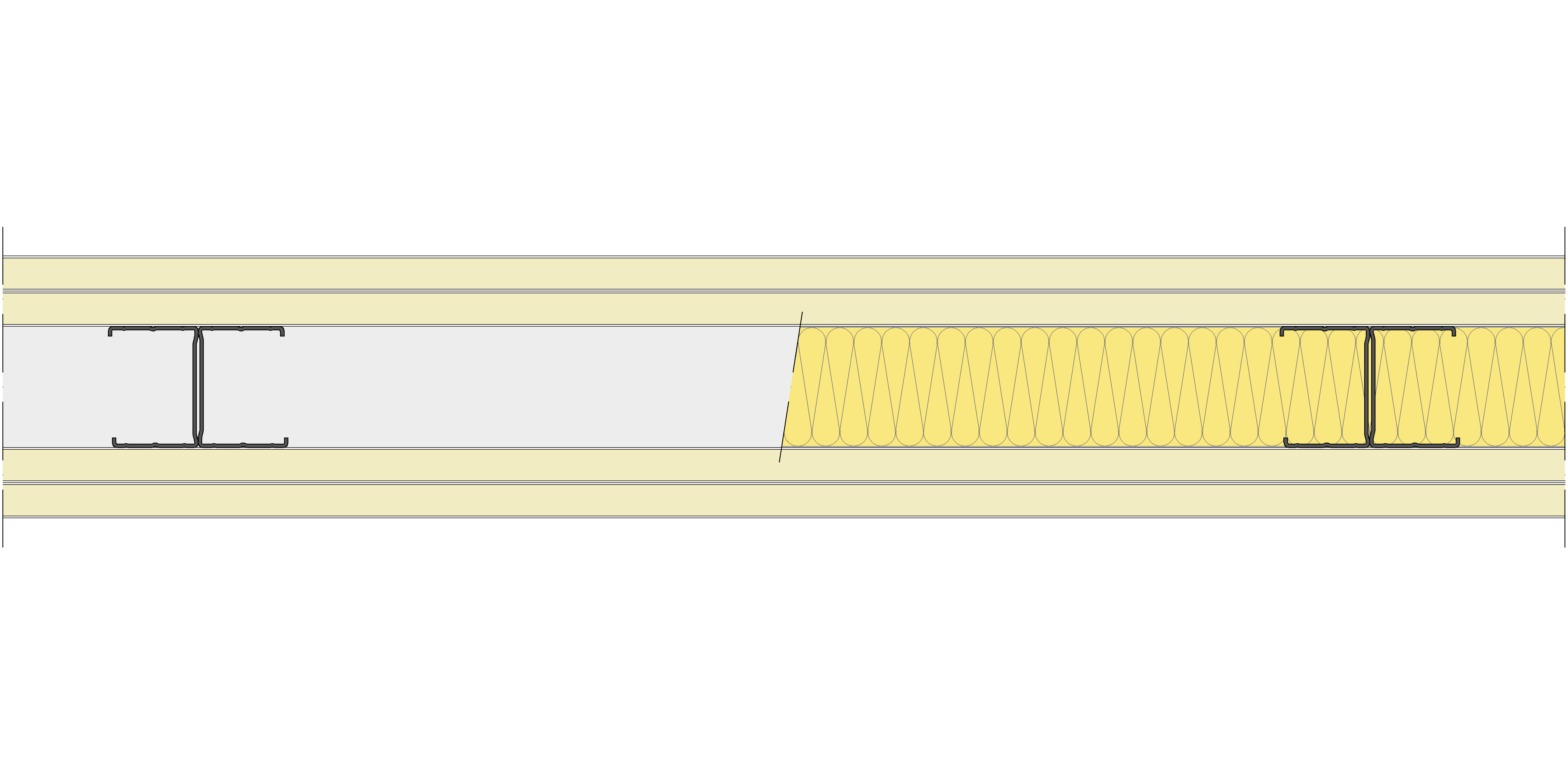 Tabique Pladur® 134/600 (62-45H) 4N MW