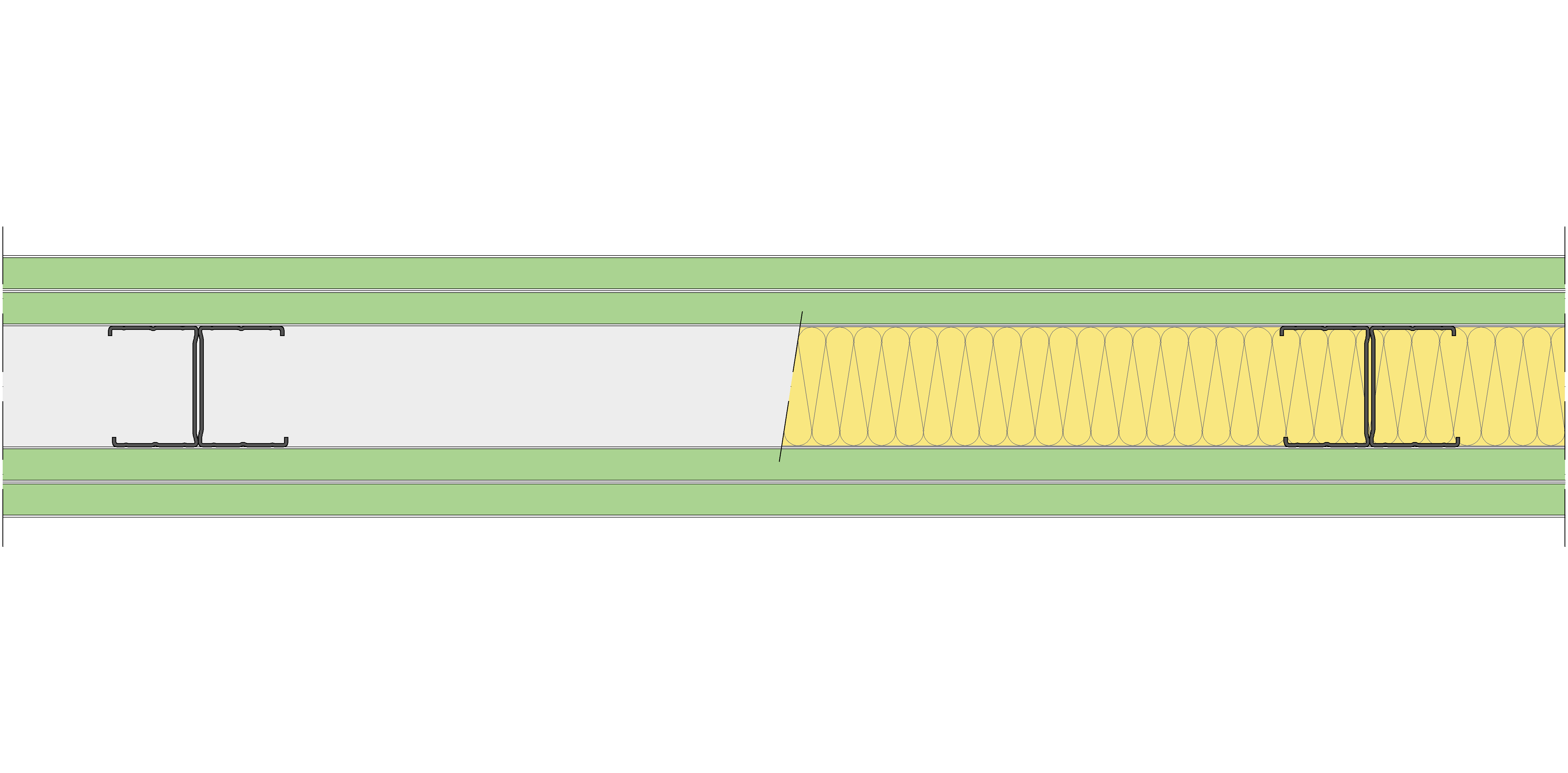 Tabique Pladur® 134/600 (62-45H) 4H1 MW