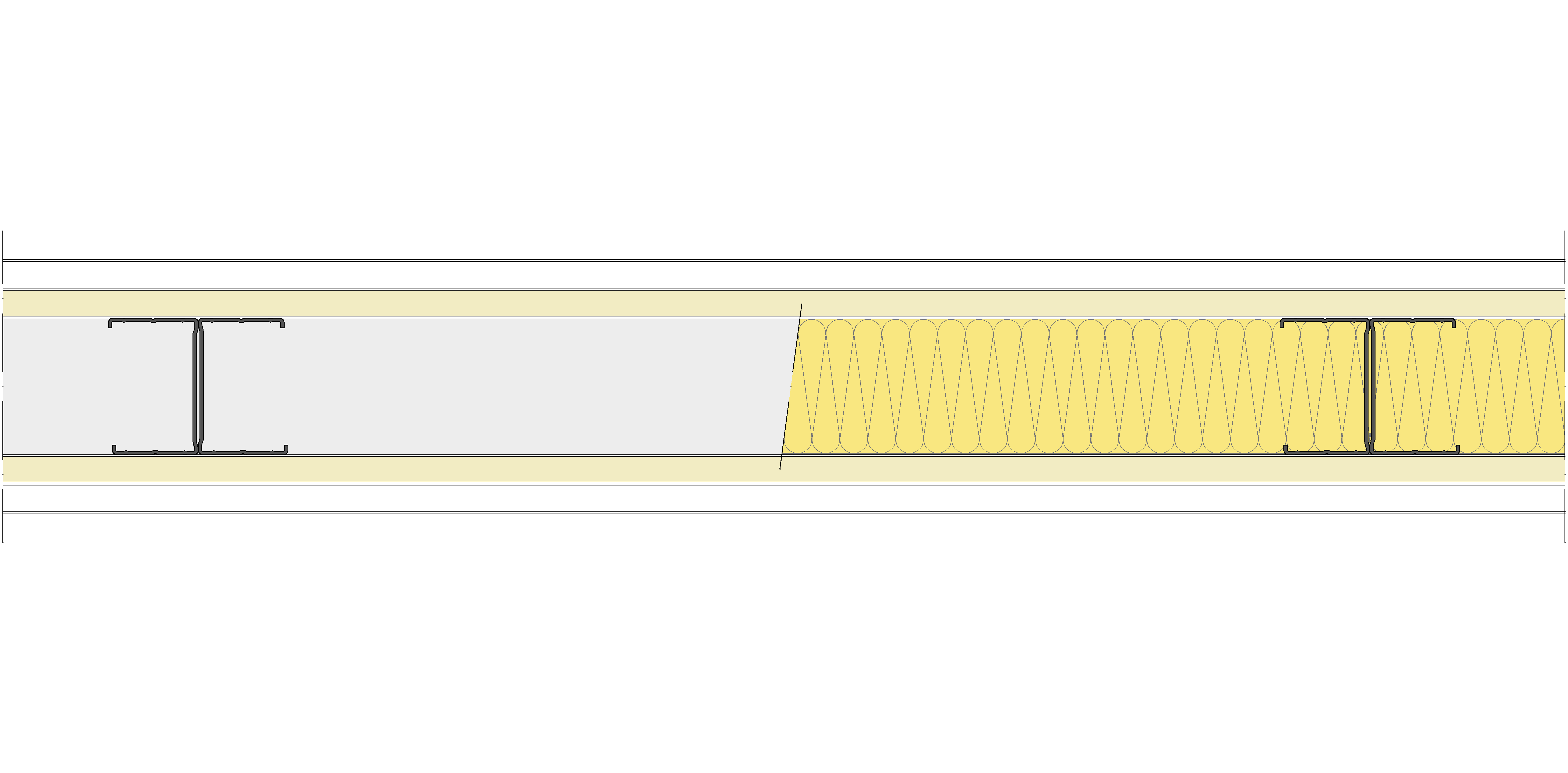 Tabique Pladur® 130/600 (70-45H) 1N A1-2N-1N A1 MW