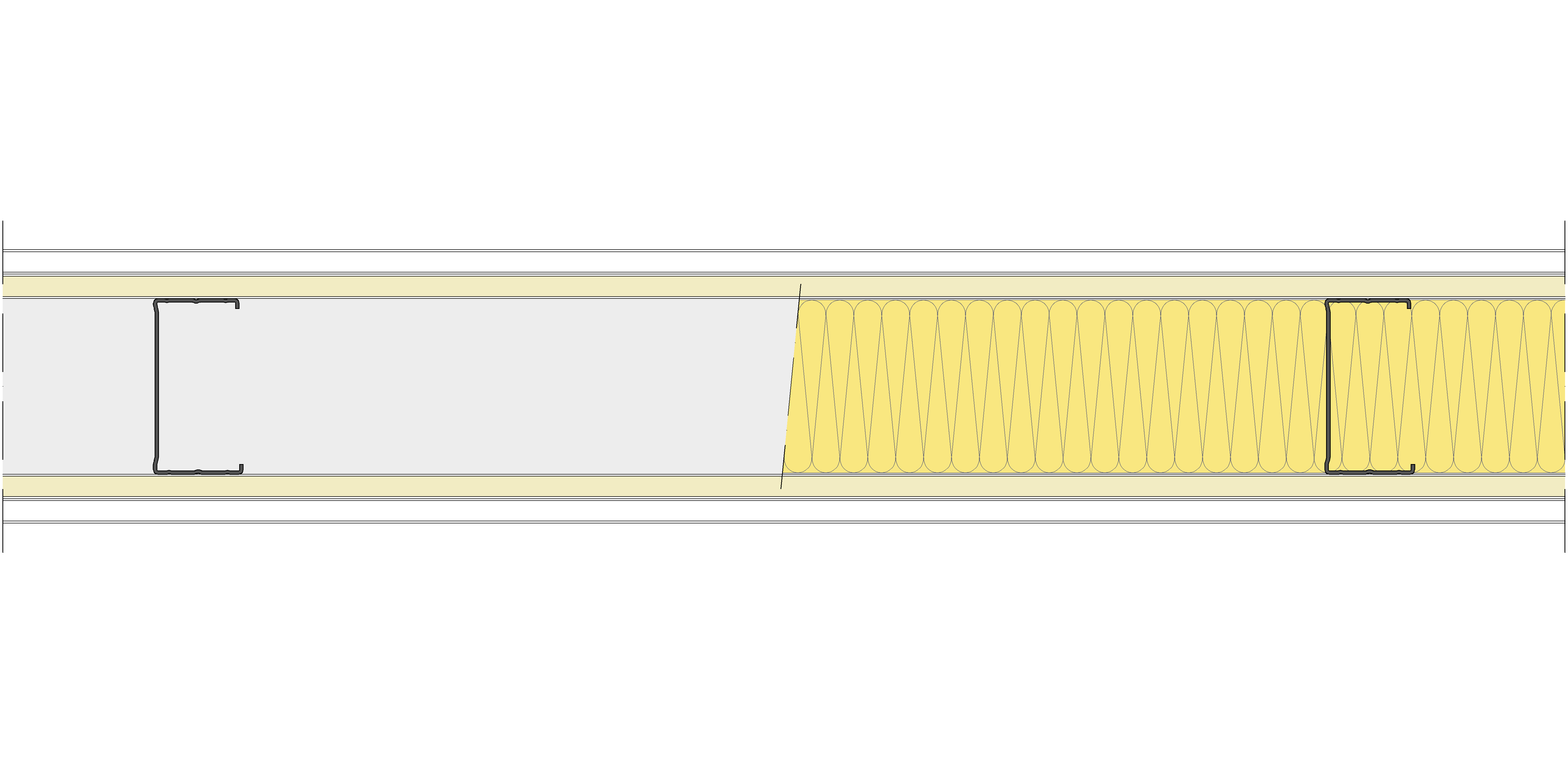 Tabique Pladur® 140/600 (90-45) 1N A1-2N-1N A1 MW