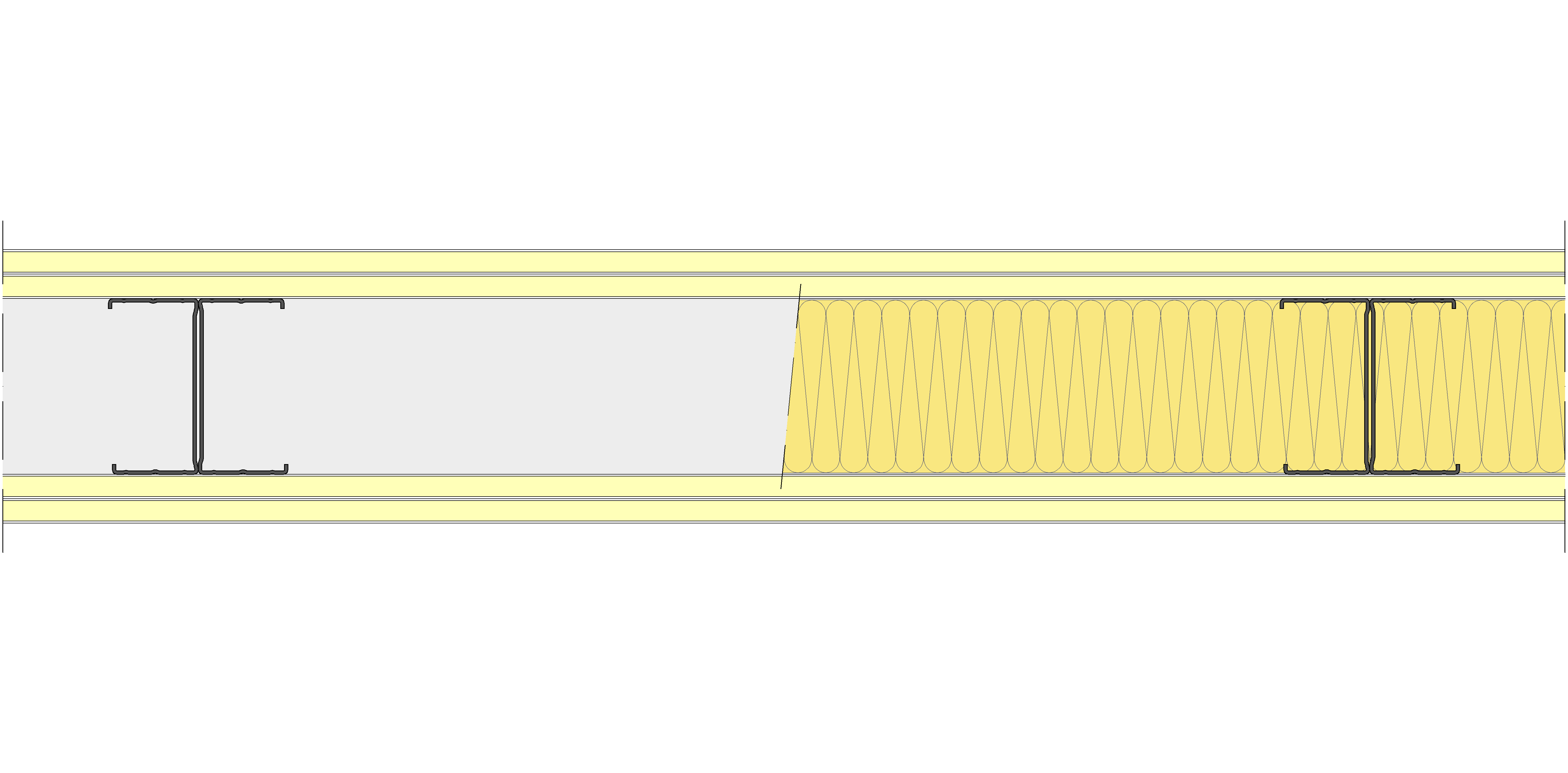 Tabique Pladur® 140/600 (90-45H) 4I MW