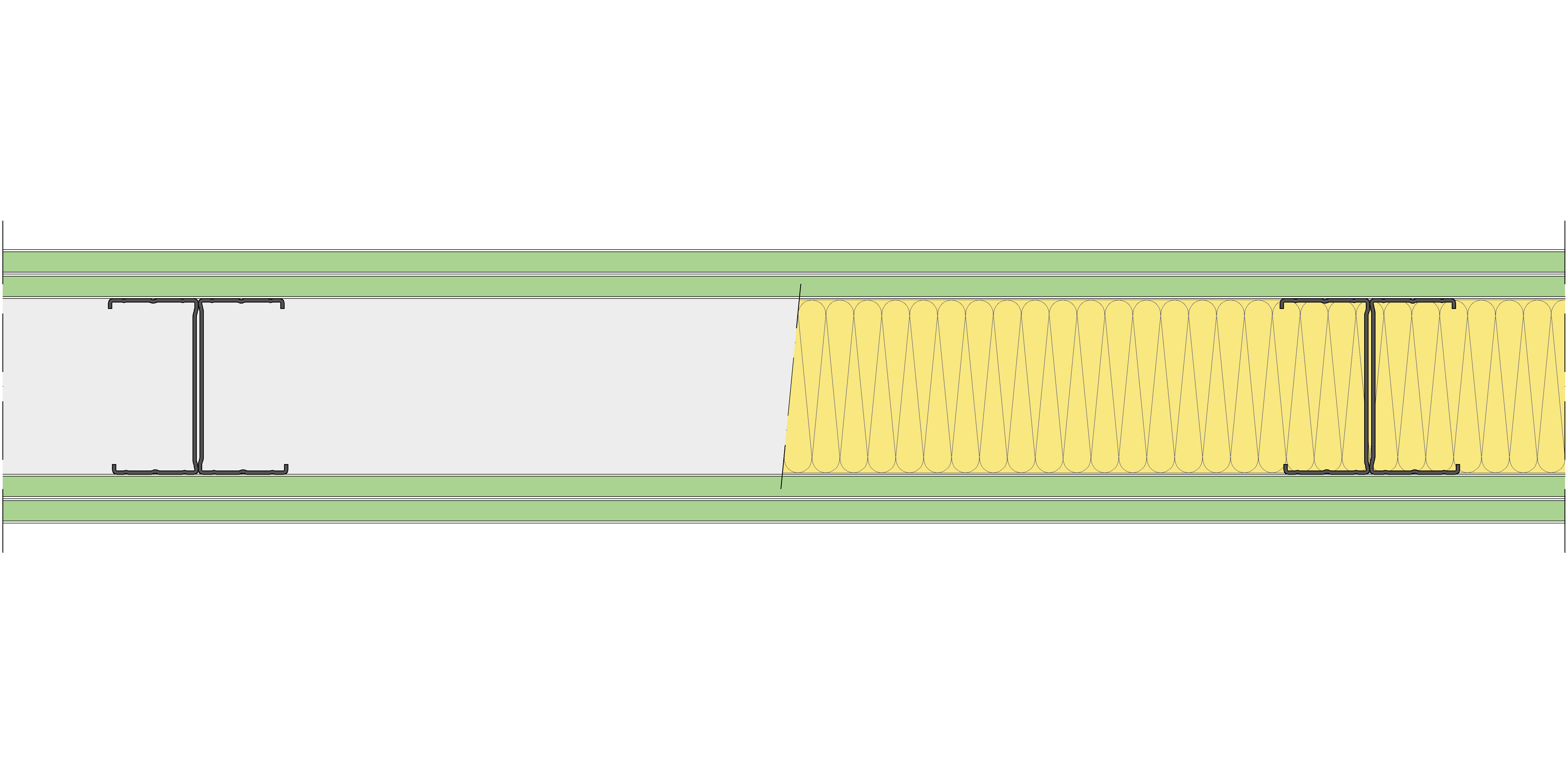 Tabique Pladur® 140/600 (90-45H) 4H1 MW