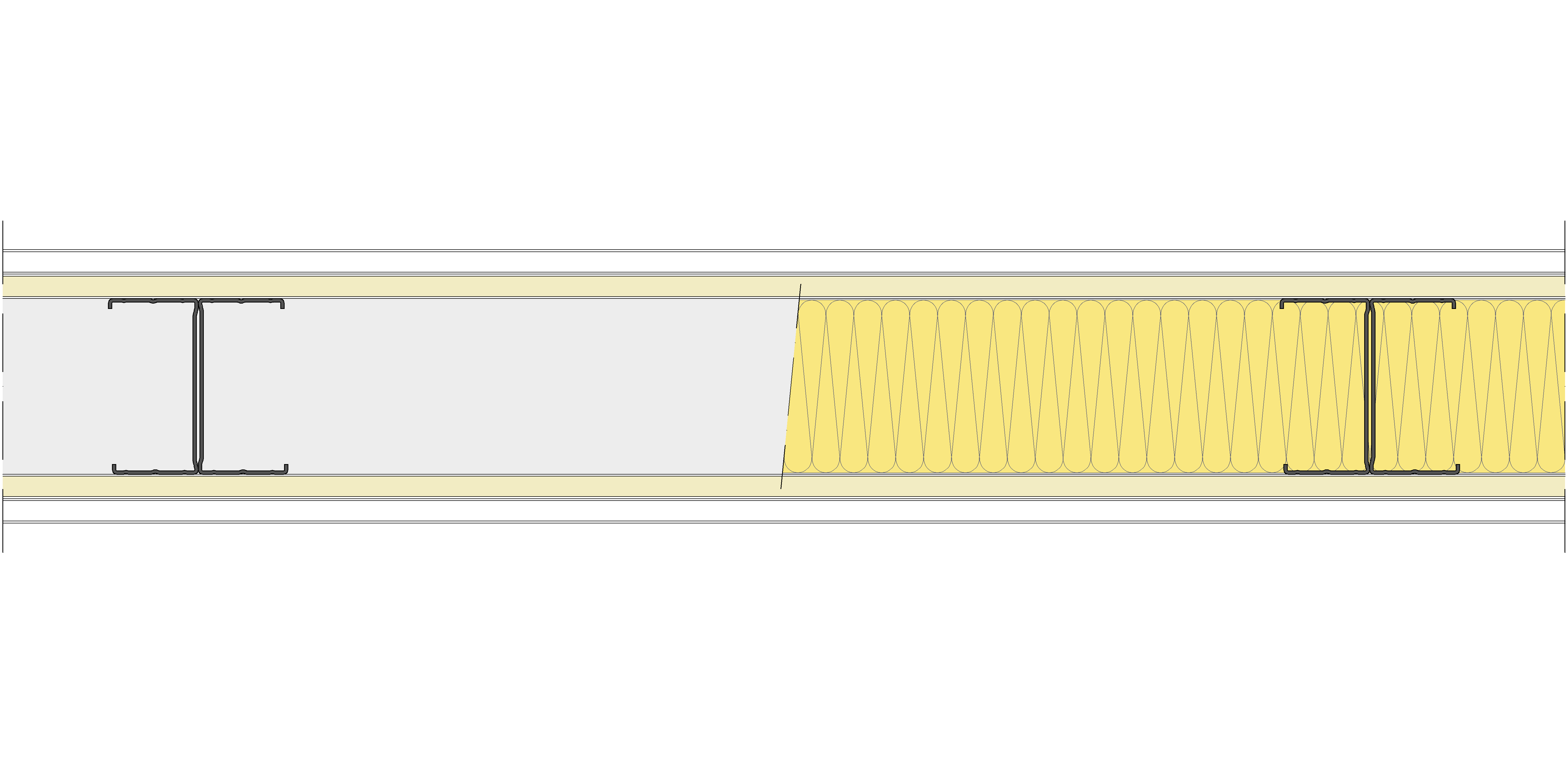 Tabique Pladur® 140/600 (90-45H) 1N A1-2N-1N A1 MW
