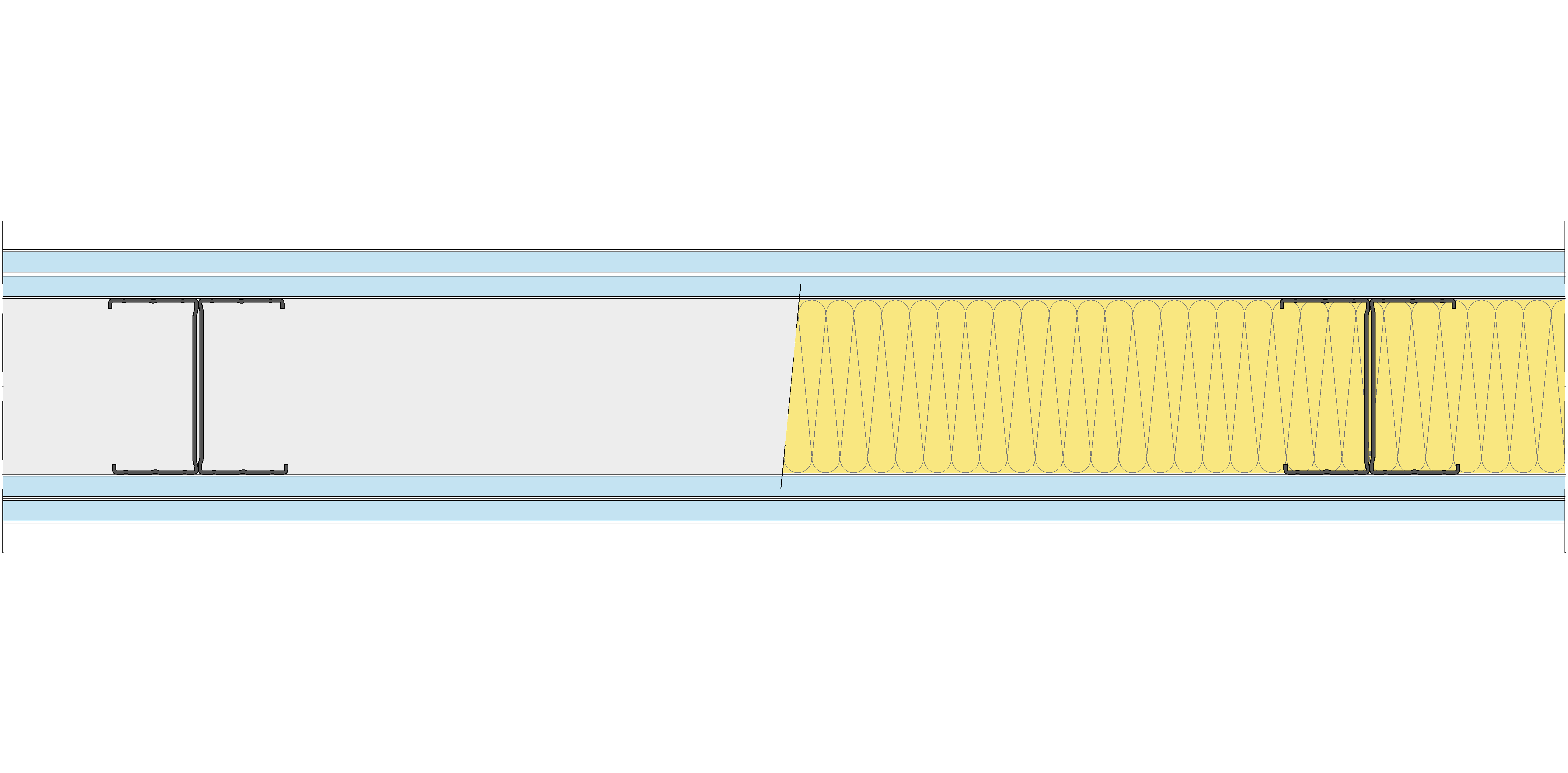 Tabique Pladur® 140/600 (90-45H) 4OMNIA MW