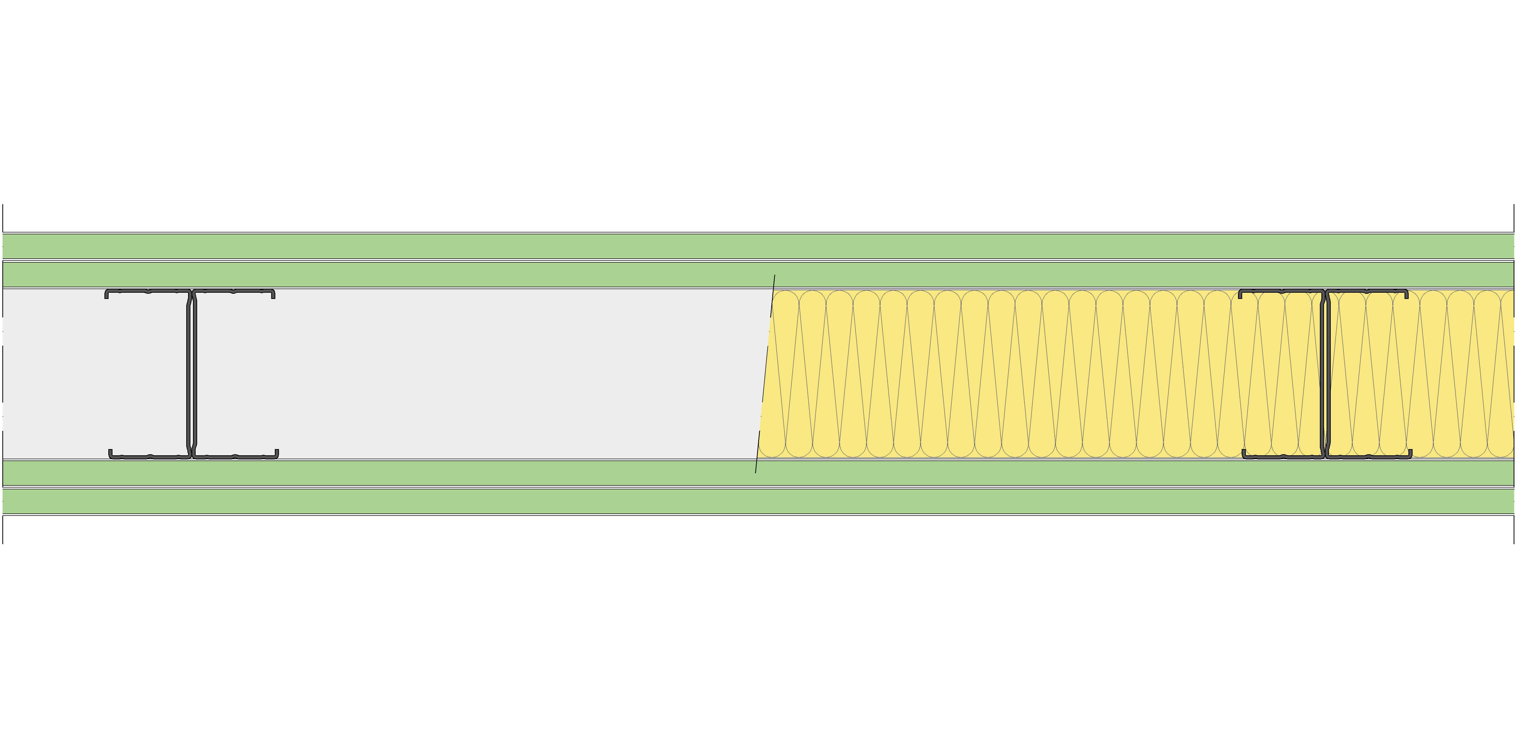 Tabique Pladur® 150/600 (90-45H) 4H1 MW