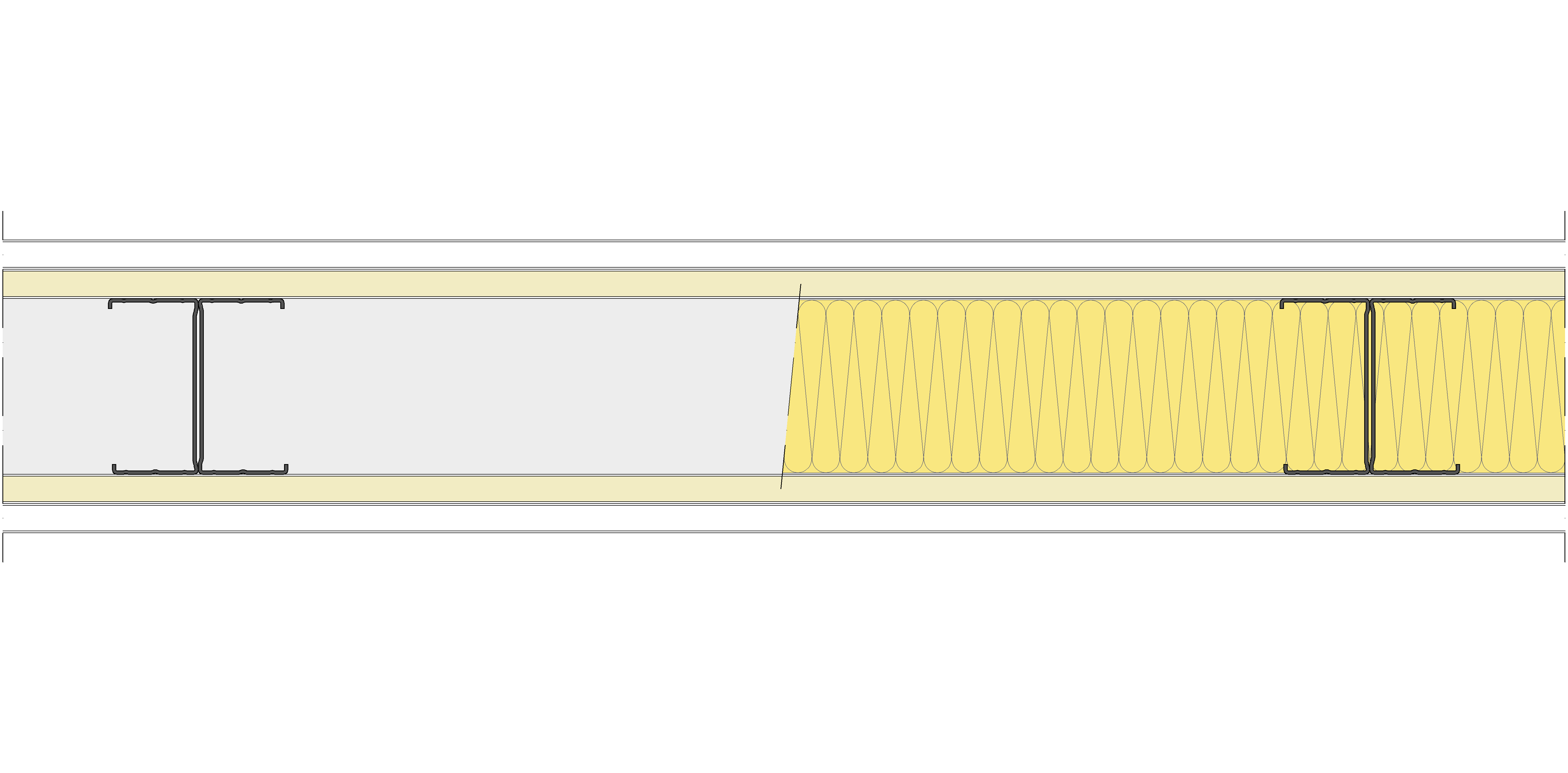 Tabique Pladur® 150/600 (90-45H) 1N A1-2N-1N A1 MW
