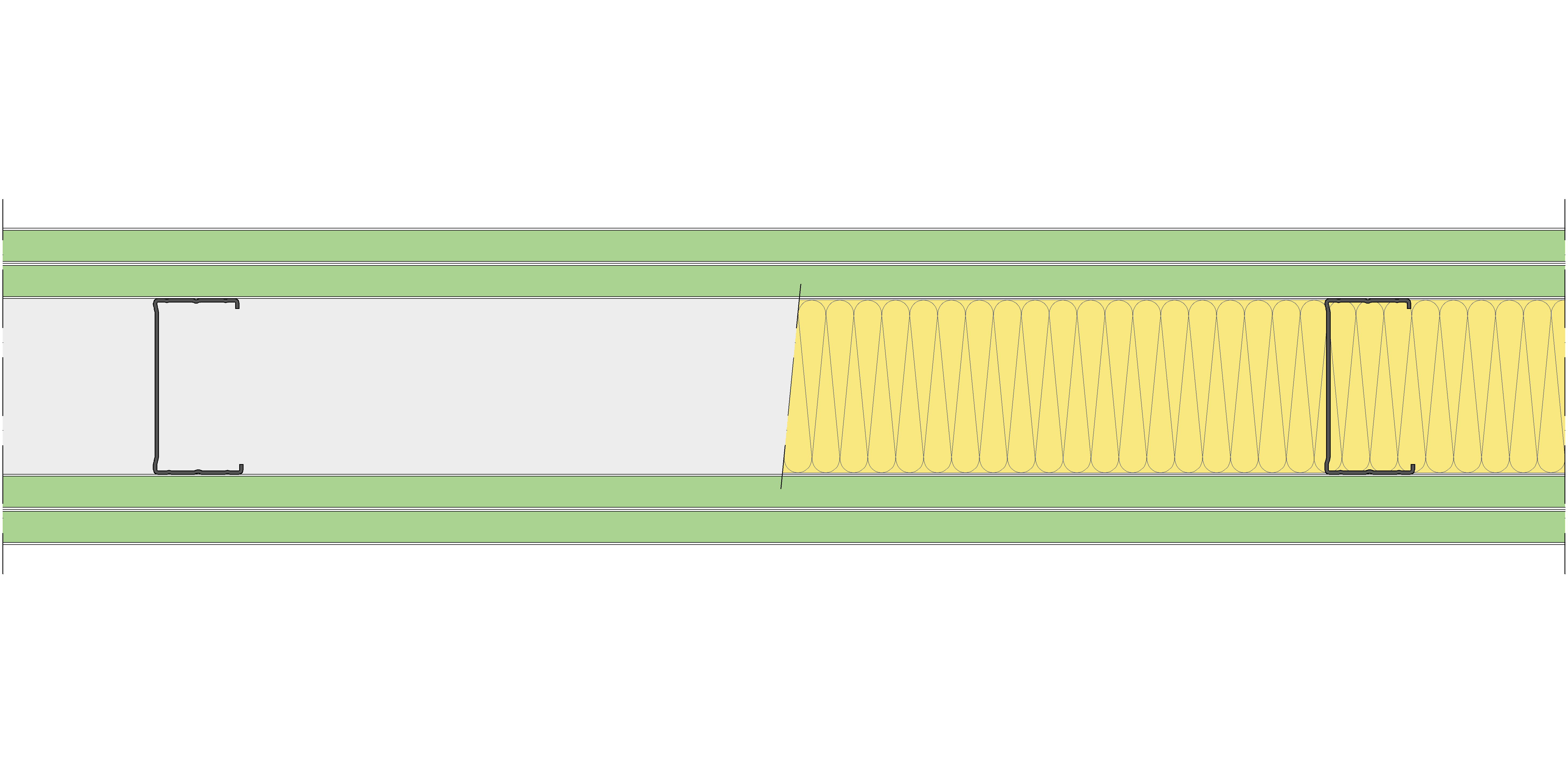 Tabique Pladur® 162/600 (90-45) 4H1 MW
