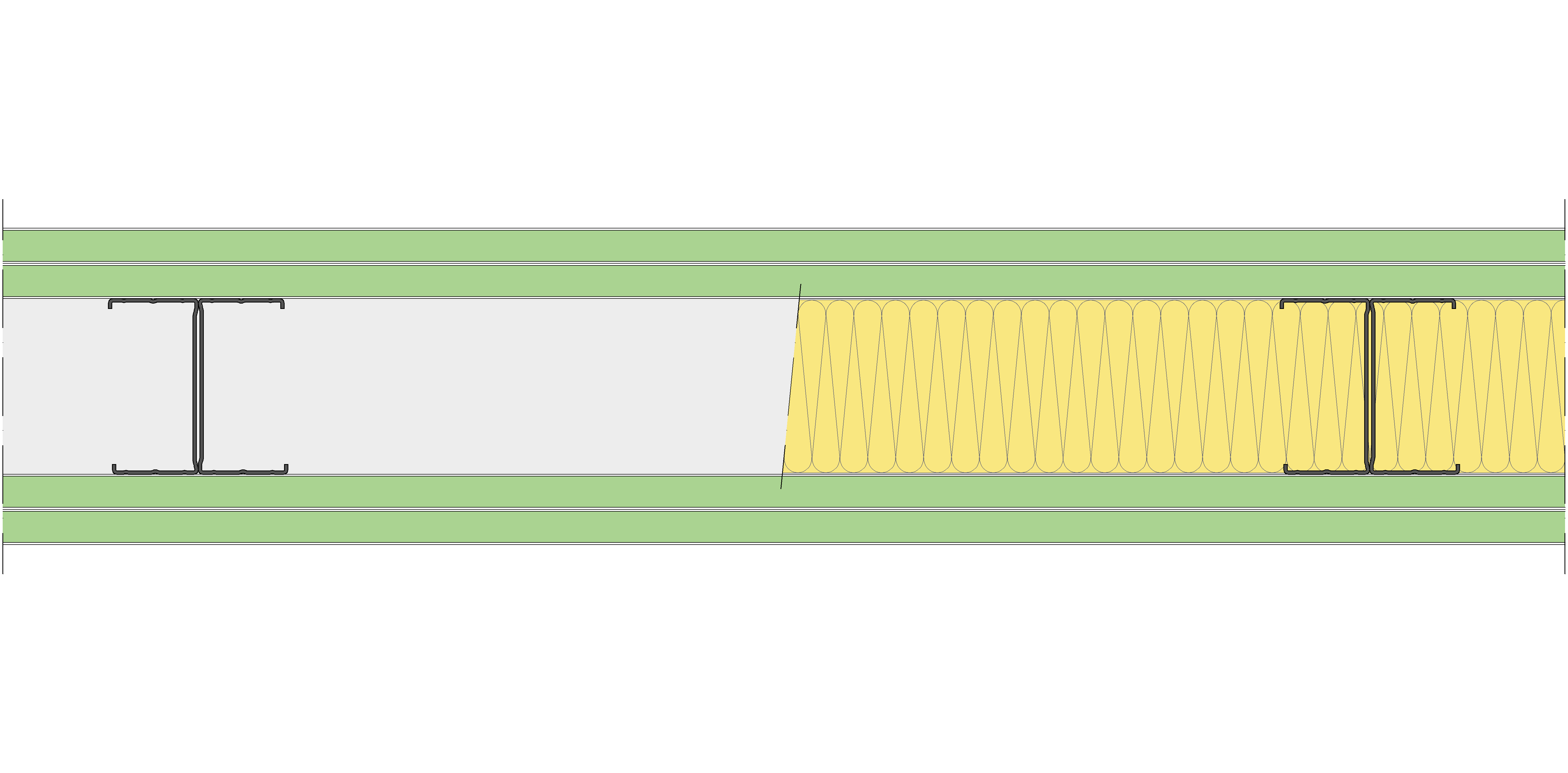Tabique Pladur® 162/600 (90-45H) 4H1 MW