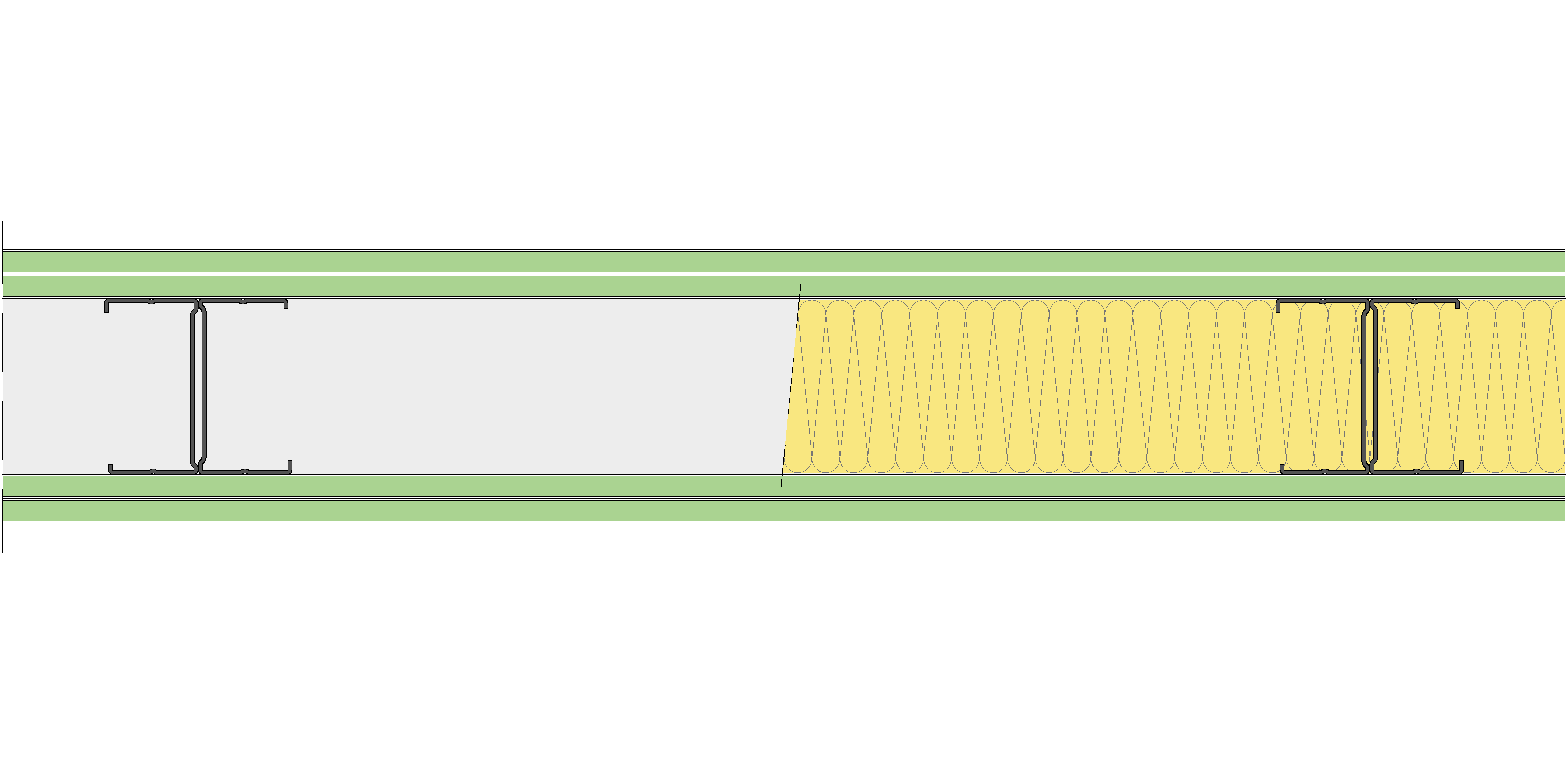 Tabique Pladur® 140/600 (90H) 4H1 MW