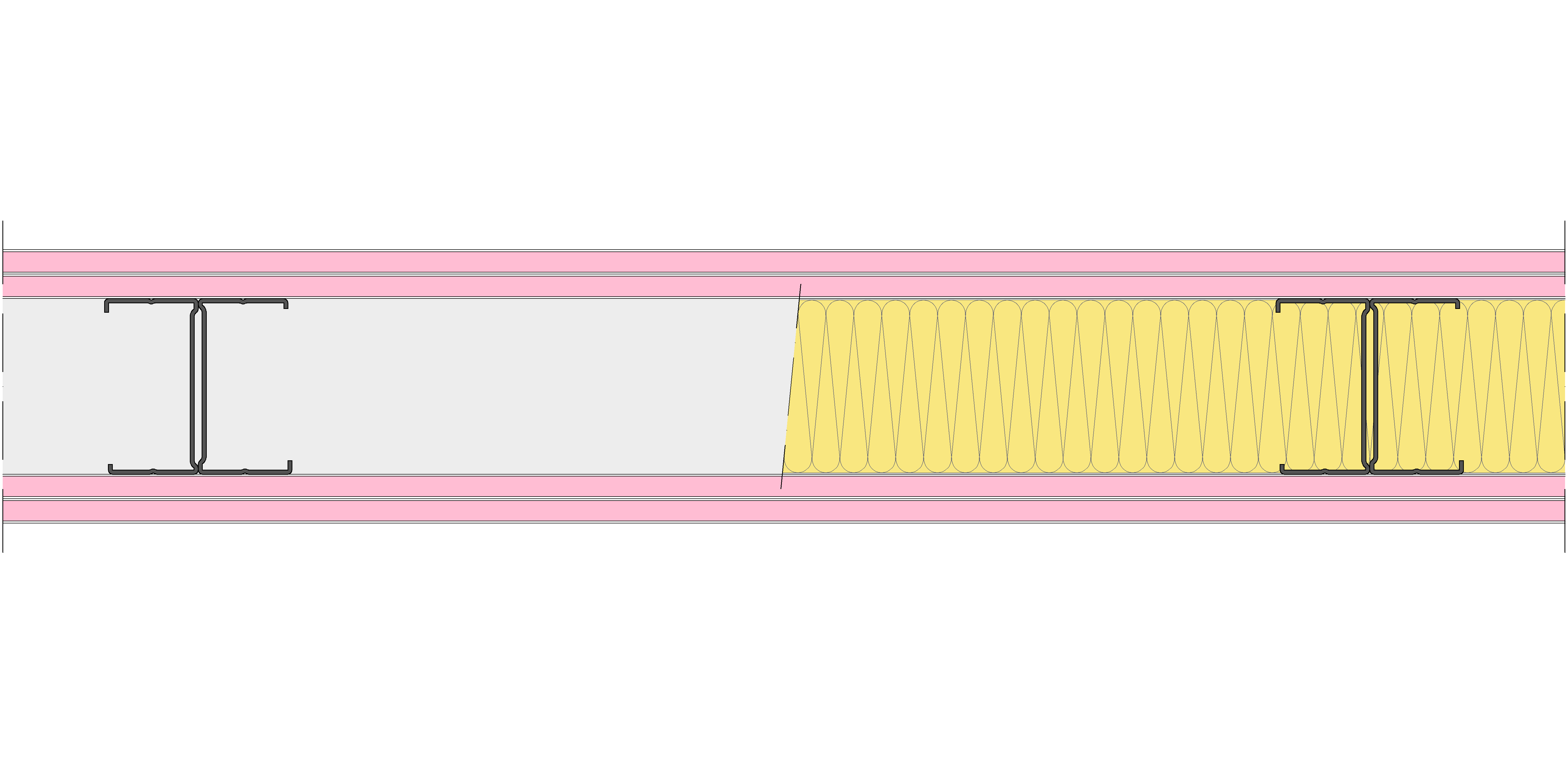 Tabique Pladur® 140/600 (90H) 4F MW