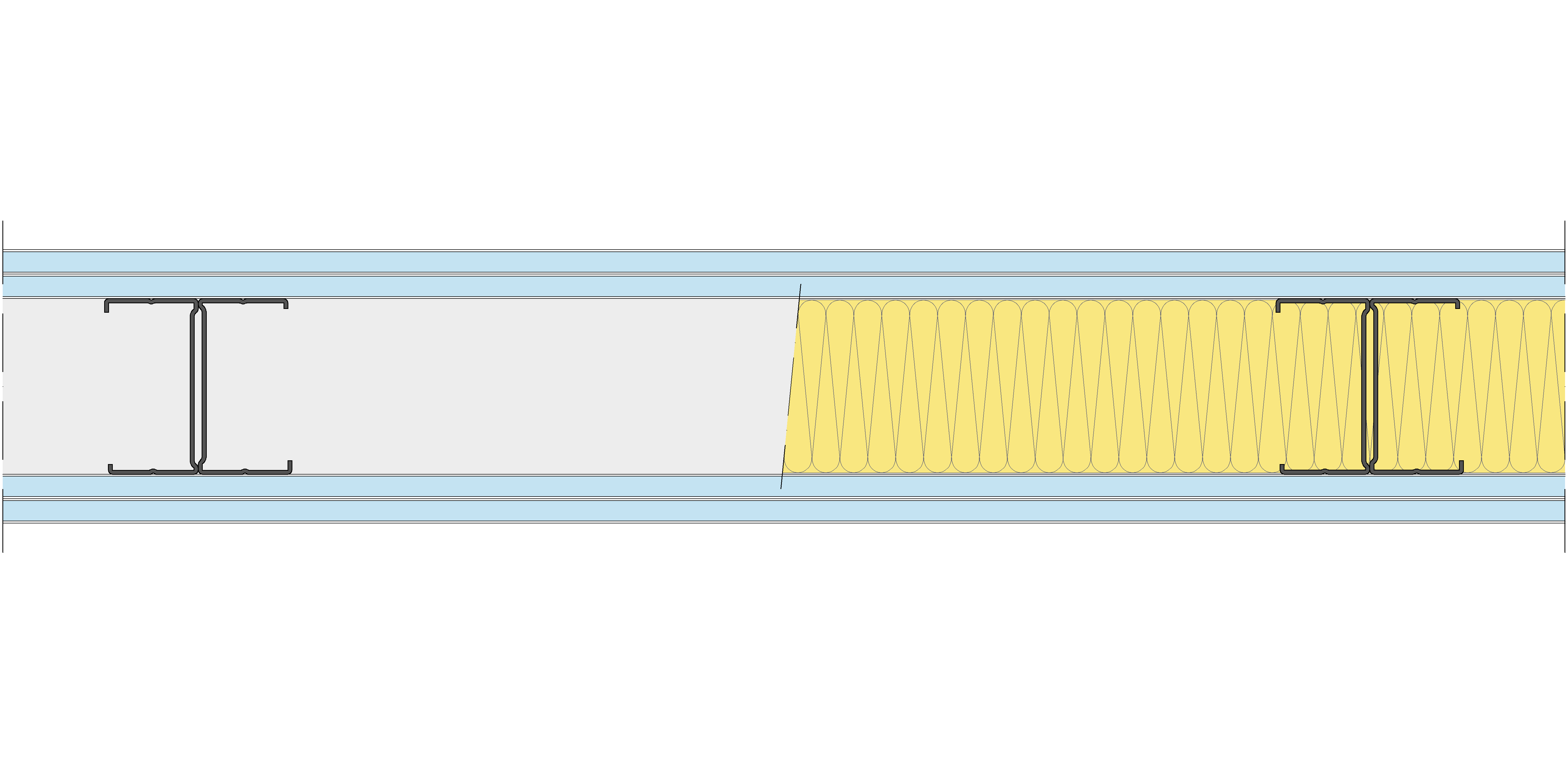 Tabique Pladur® 140/600 (90H) 4OMNIA MW