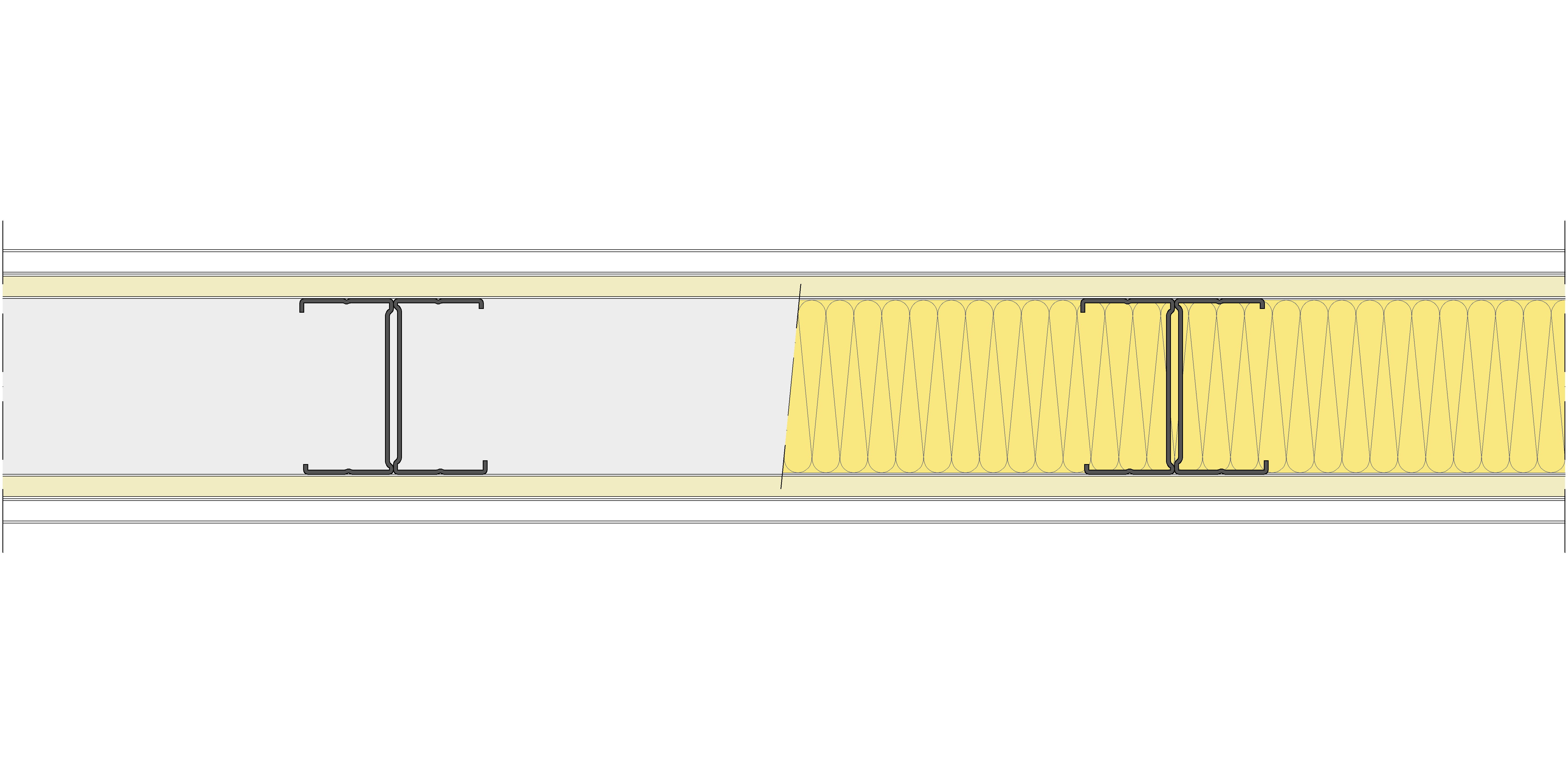Tabique Pladur® 140/400 (90H) 1N A1-2N-1N A1 MW