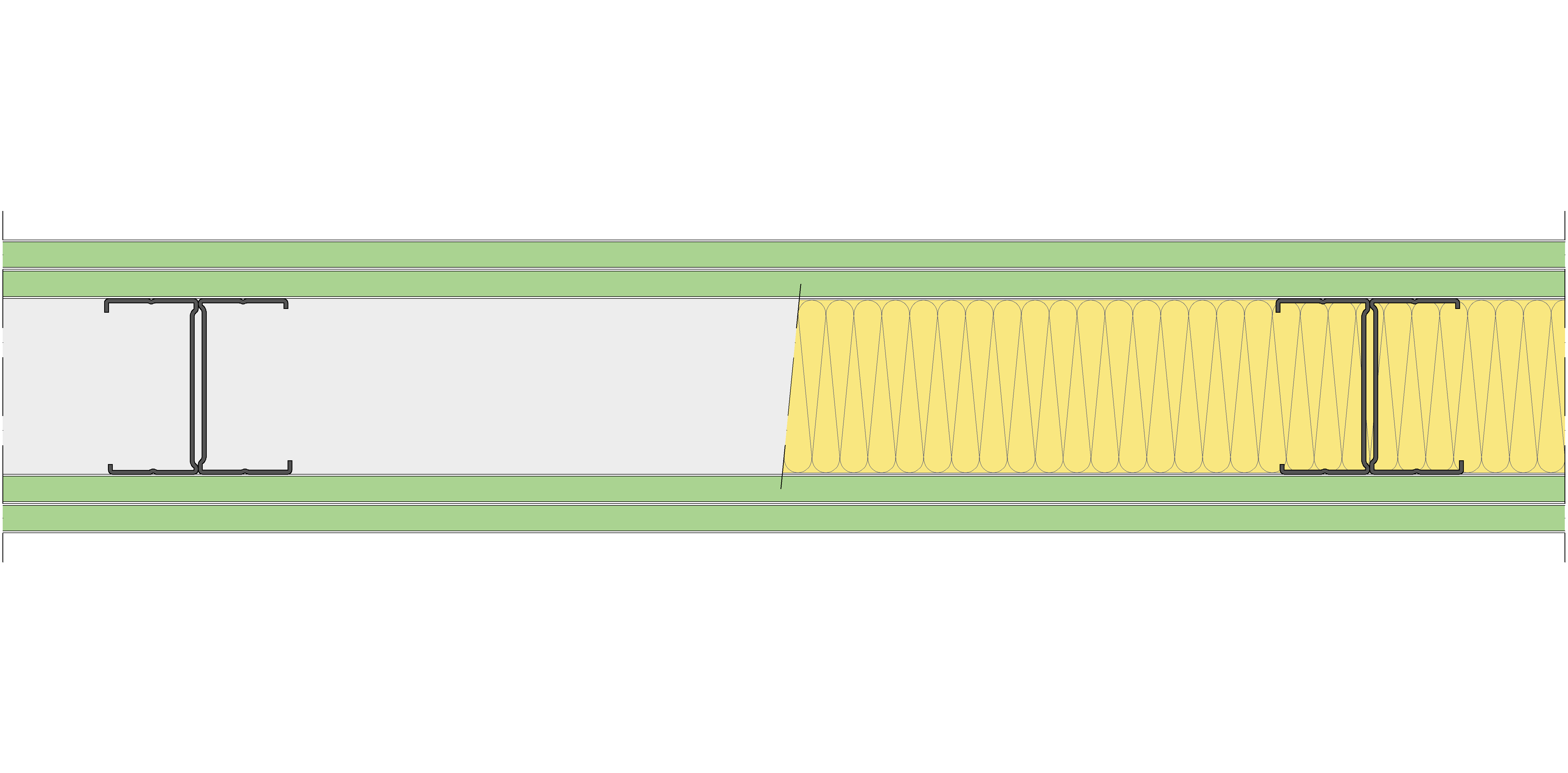Tabique Pladur® 150/600 (90H) 4H1 MW