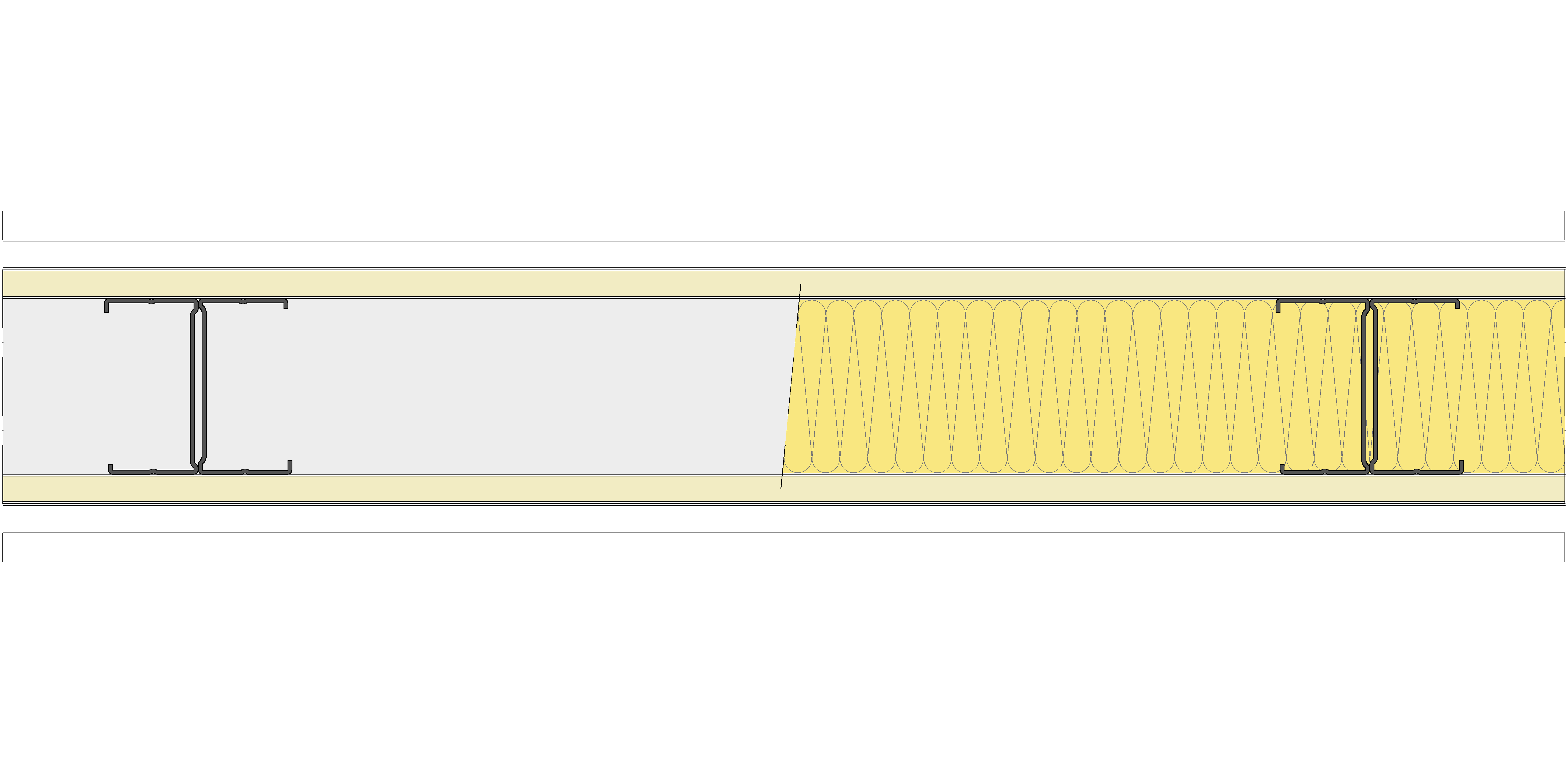 Tabique Pladur® 150/600 (90H) 1N A1-2N-1N A1 MW