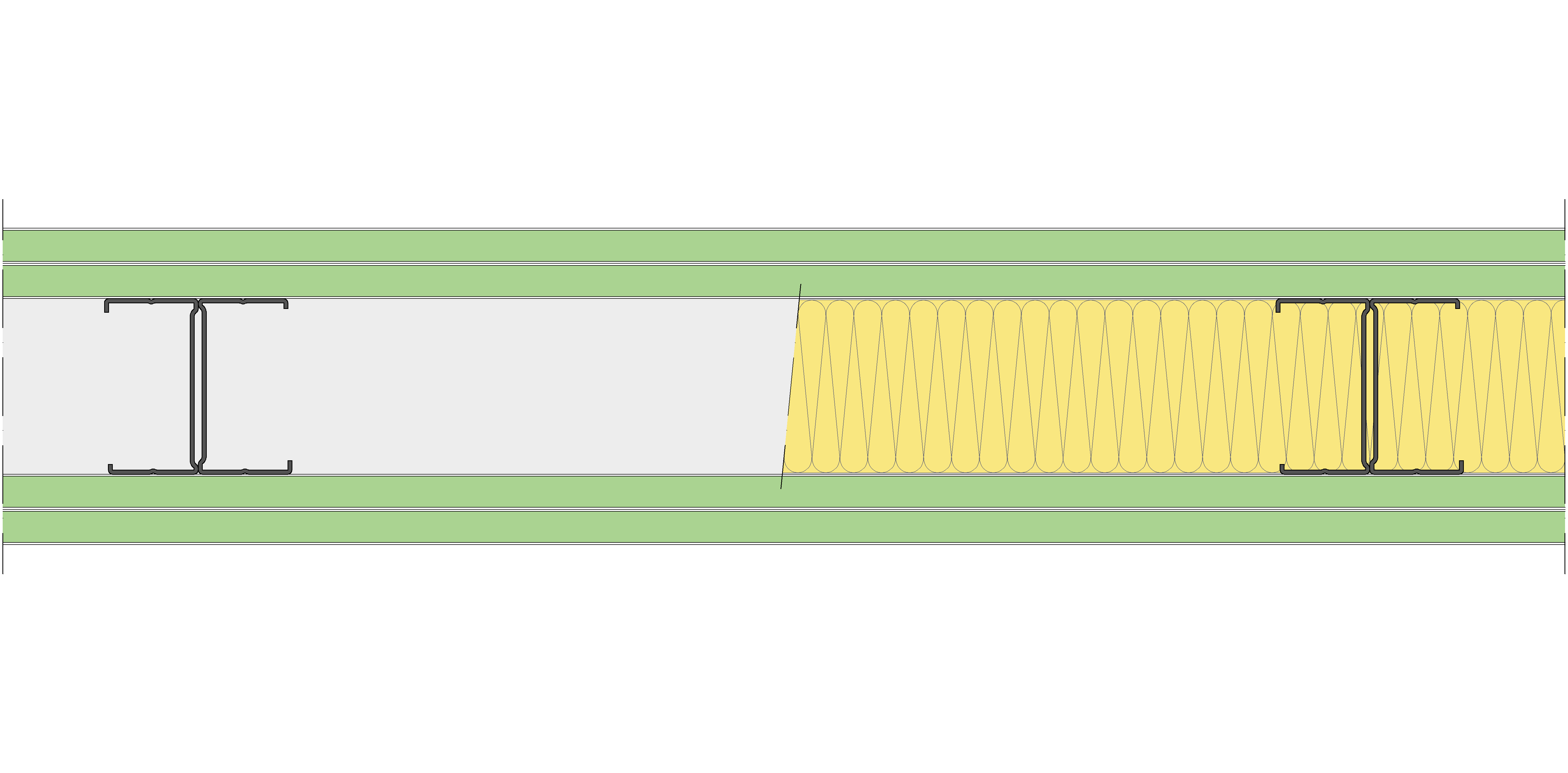 Tabique Pladur® 162/600 (90H) 4H1 MW