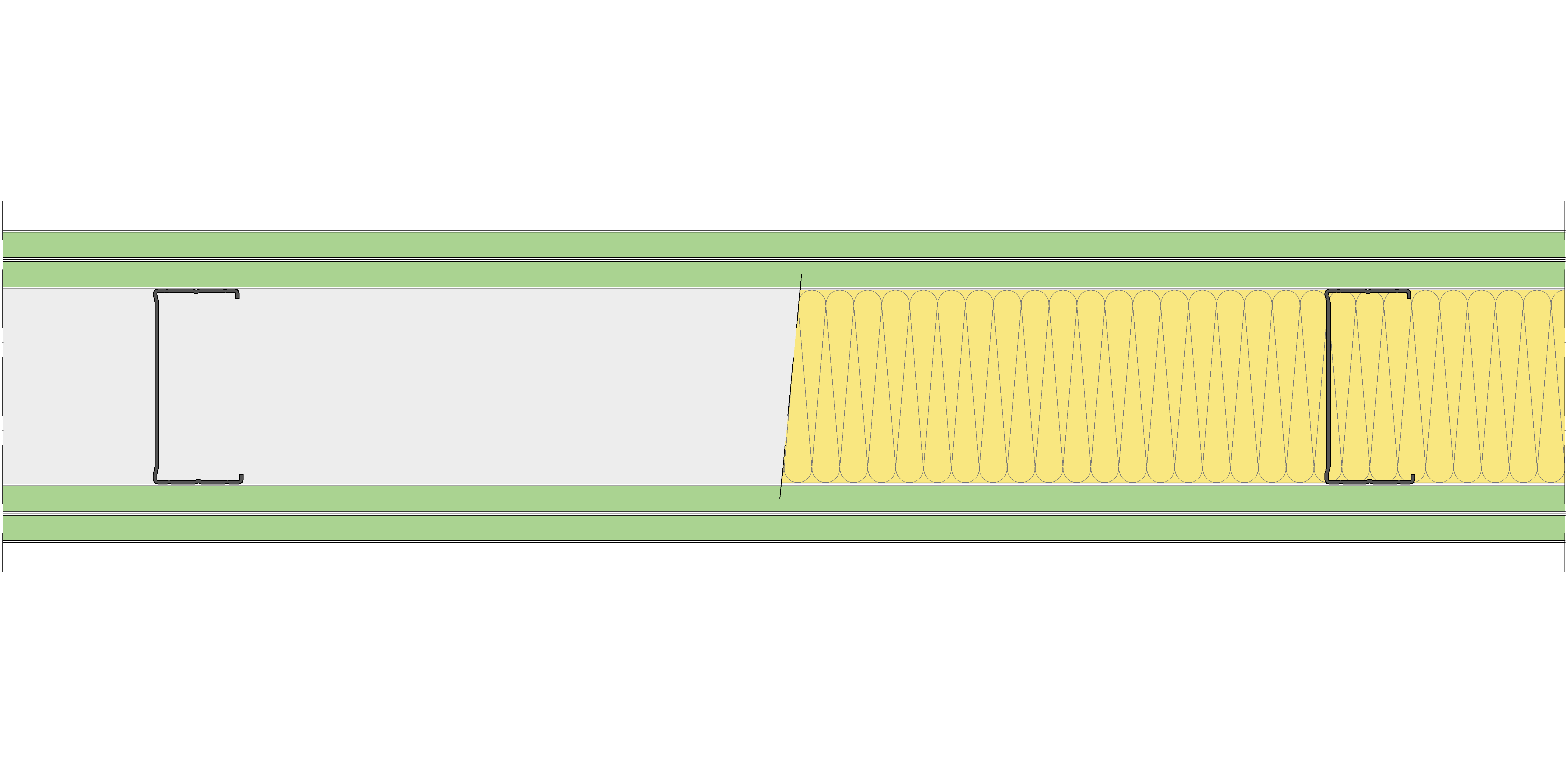 Tabique Pladur® 160/600 (100-45) 4H1 MW