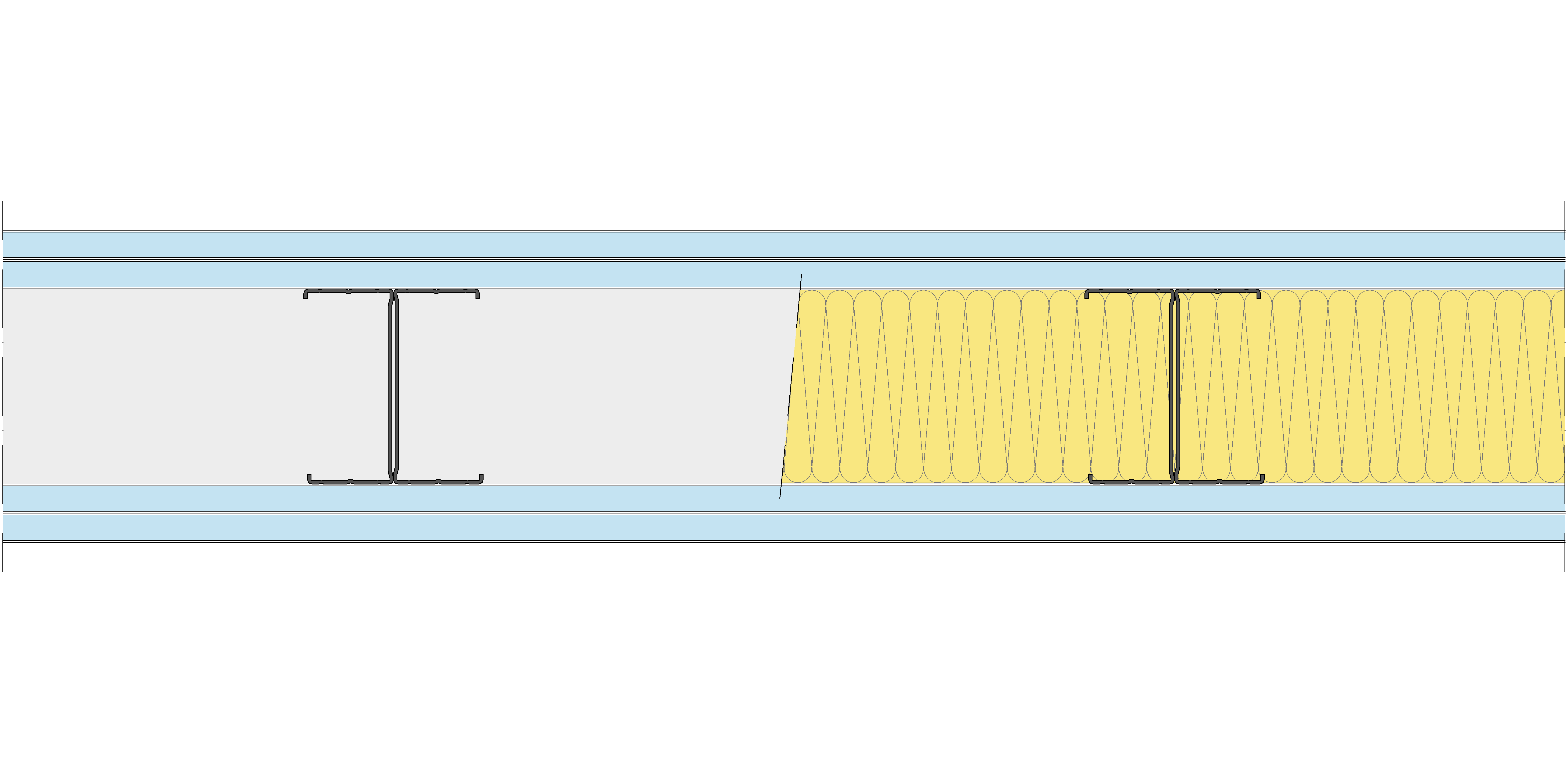 Tabique Pladur® 160/400 (100-45H) 4OMNIA MW