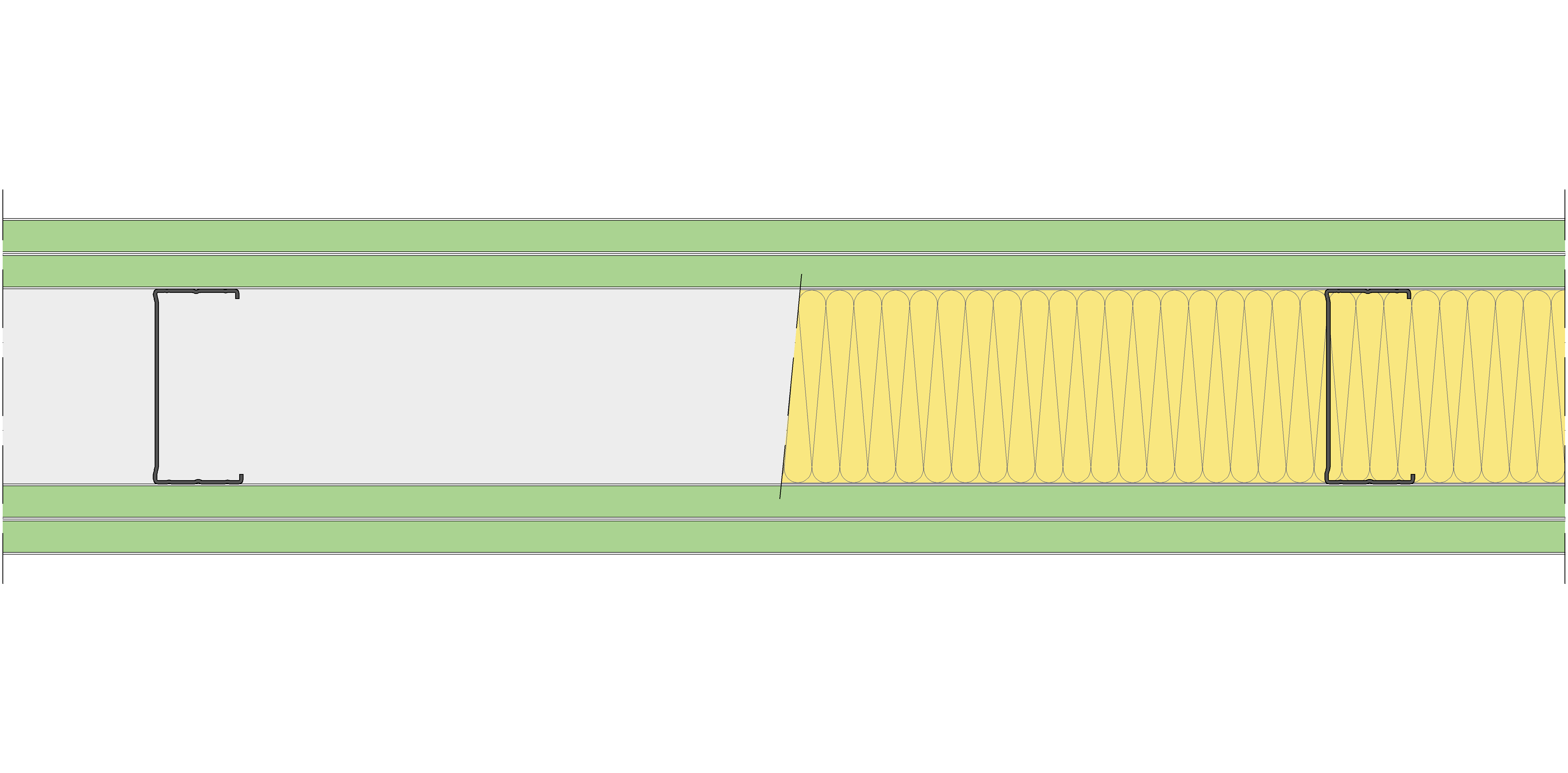 Tabique Pladur® 172/600 (100-45) 4H1 MW