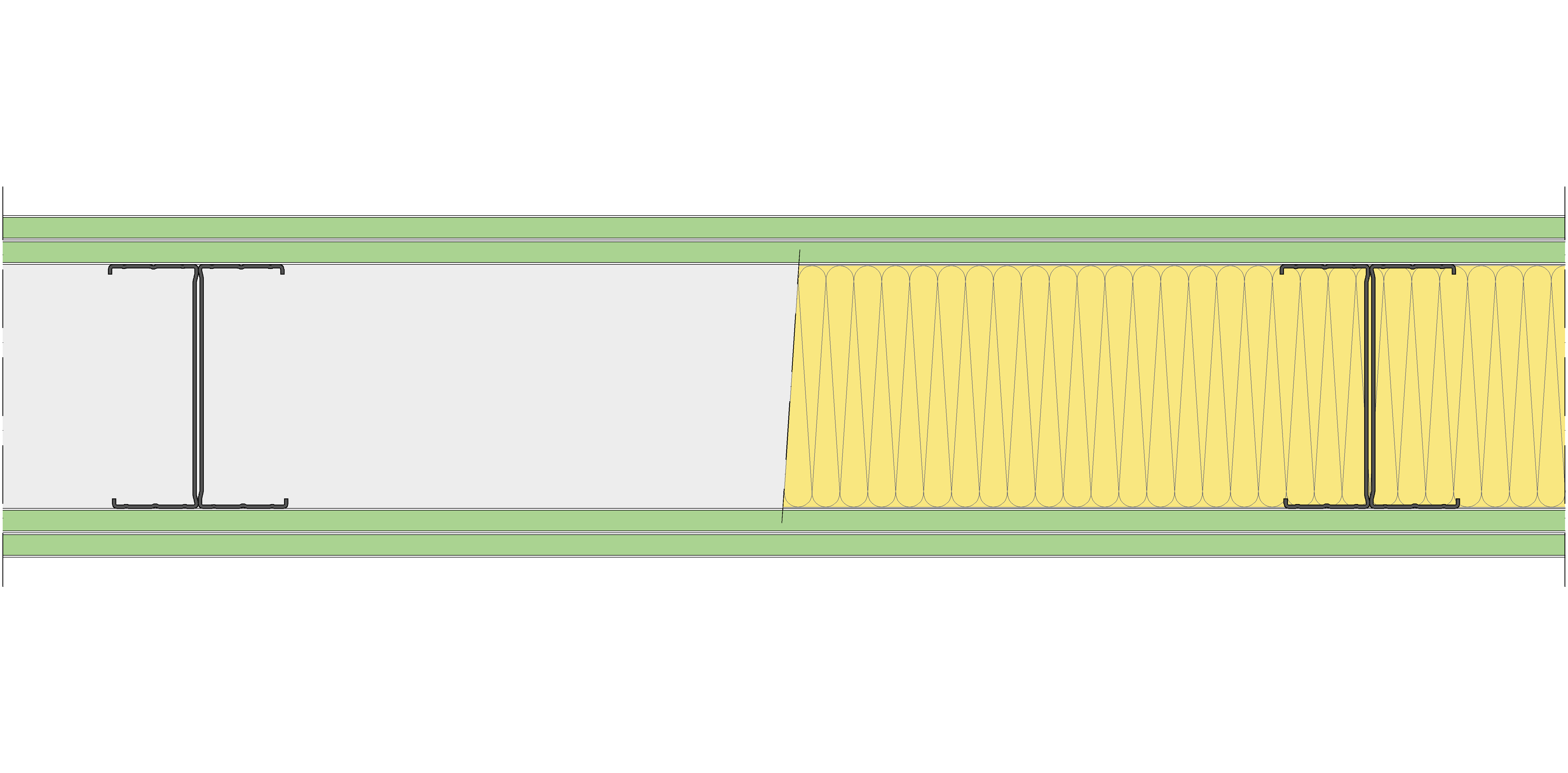 Tabique Pladur® 175/600 (125-45H) 4H1 MW