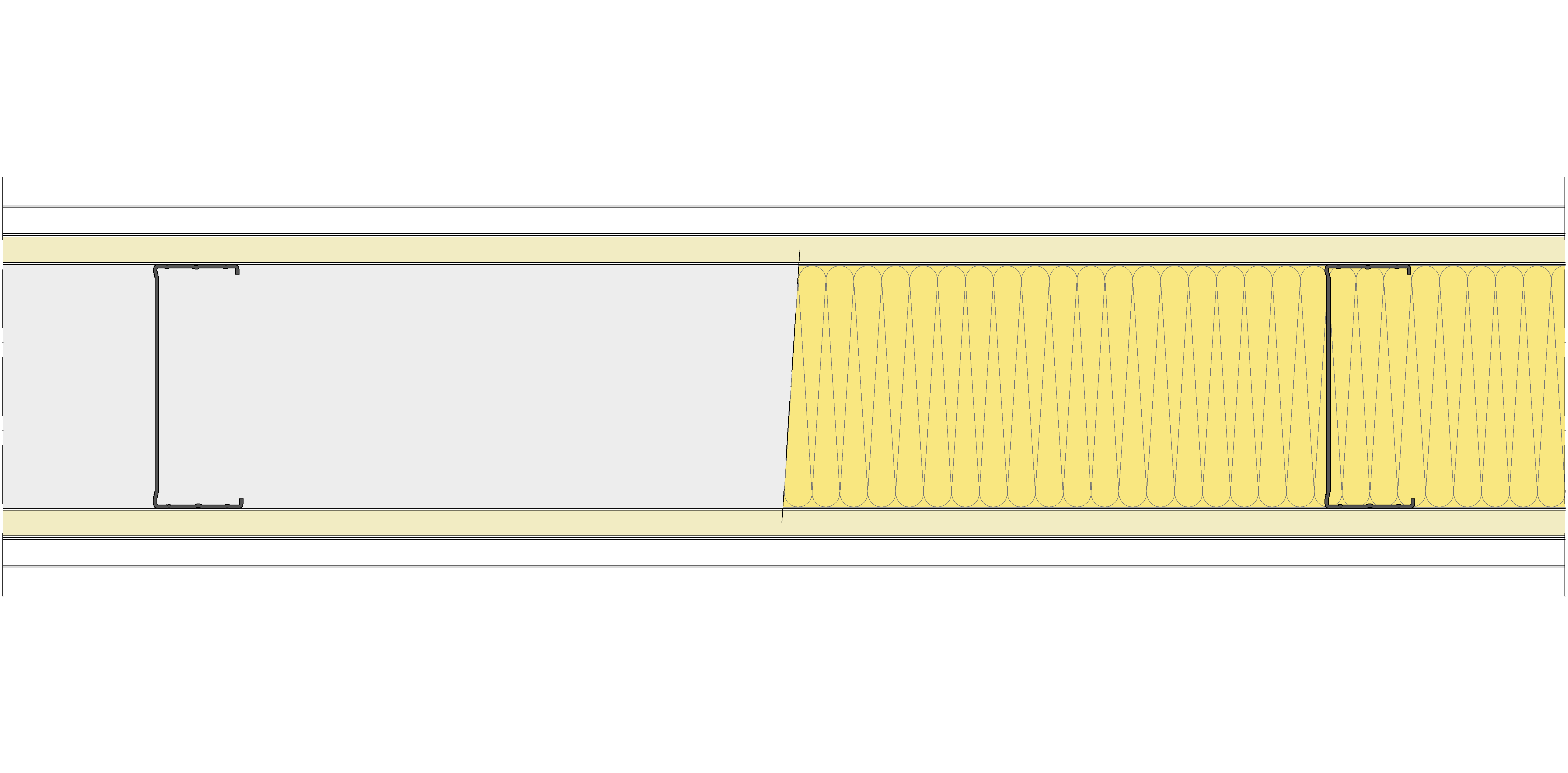 Tabique Pladur® 185/600 (125-45) 1N A1-2N-1N A1 MW