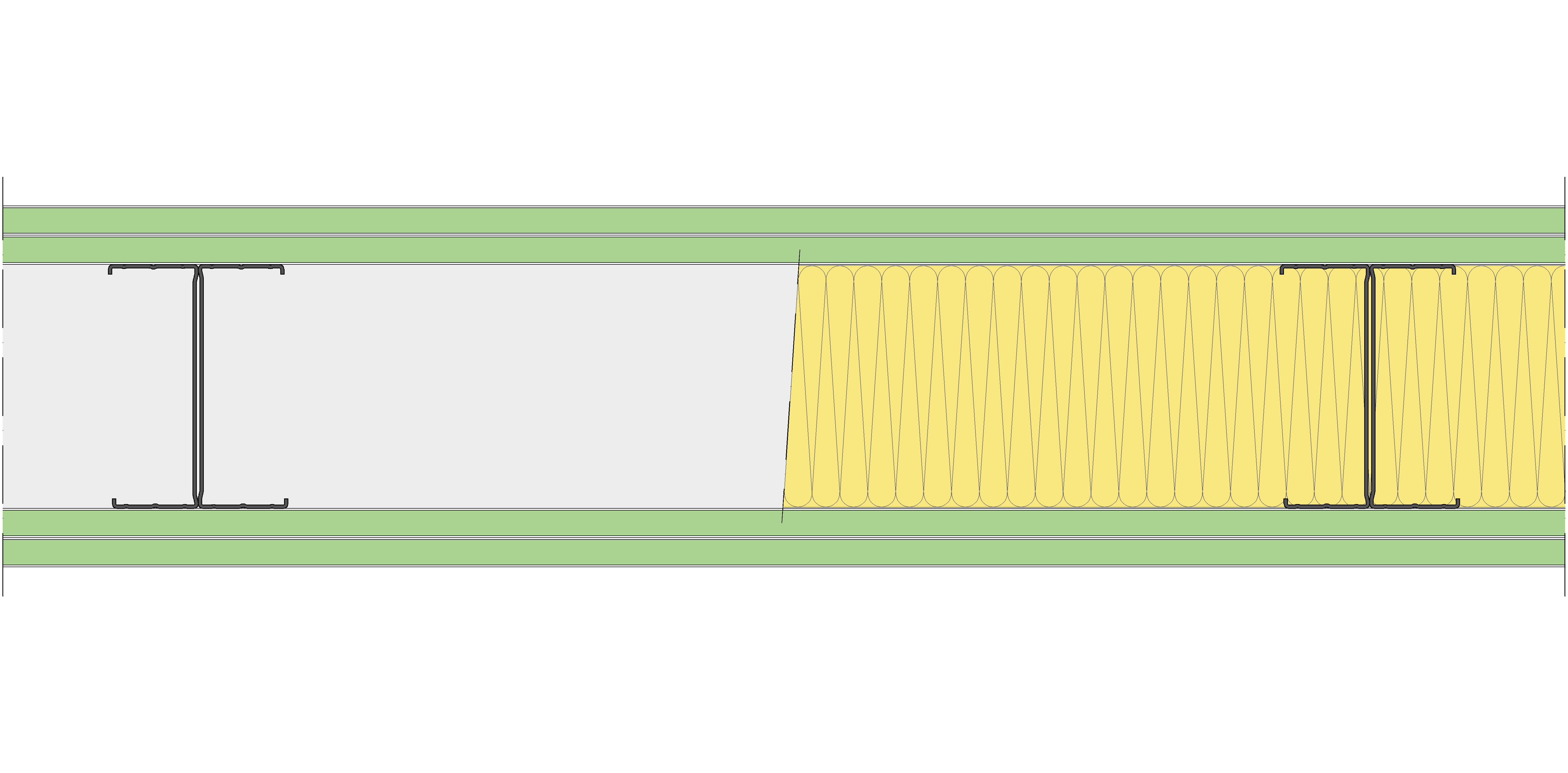 Tabique Pladur® 185/600 (125-45H) 4H1 MW