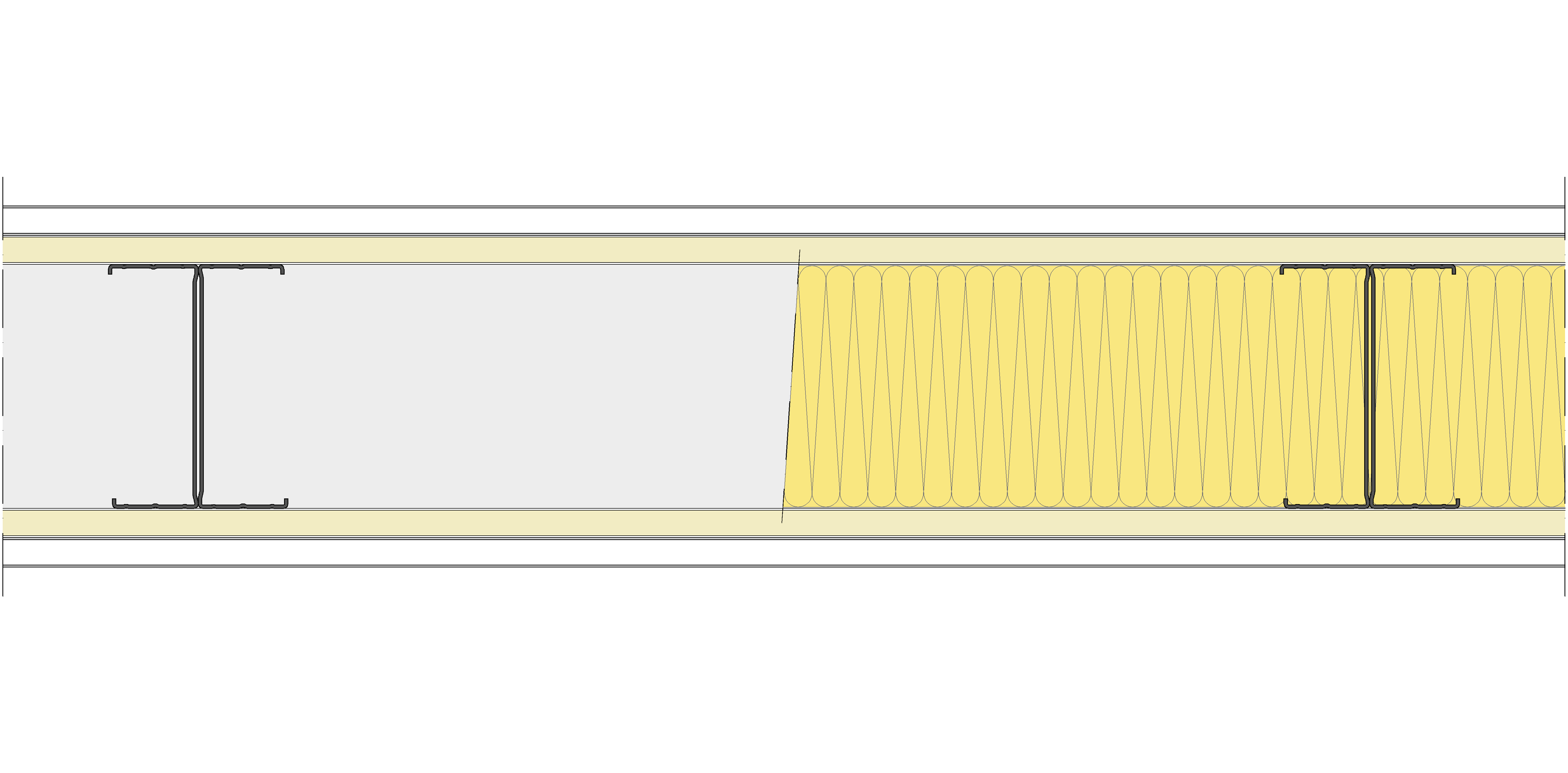 Tabique Pladur® 185/600 (125-45H) 1N A1-2N-1N A1 MW