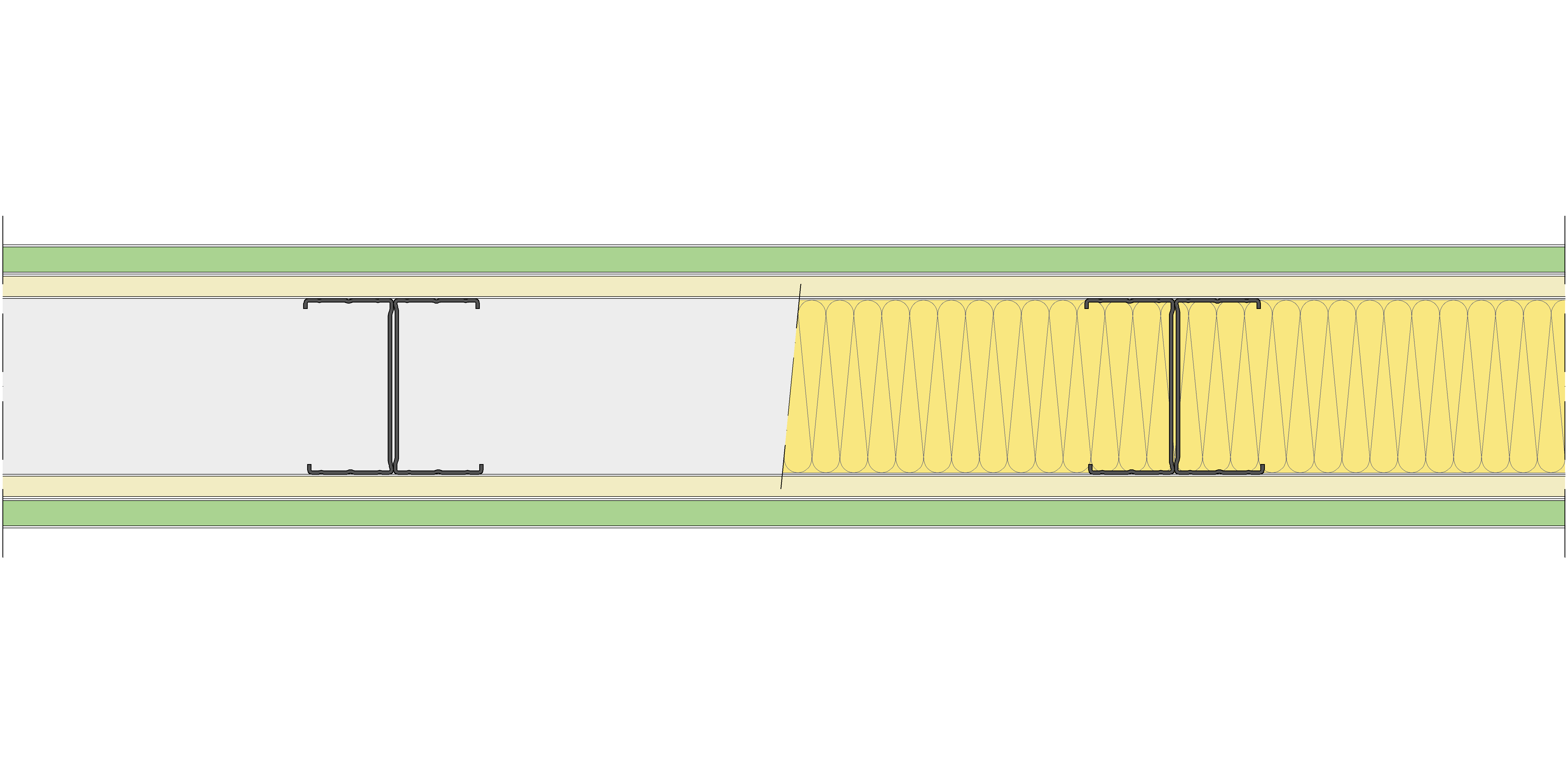 Tabique Pladur® 145/400 (90-45H) 1H1-2N-1H1 MW