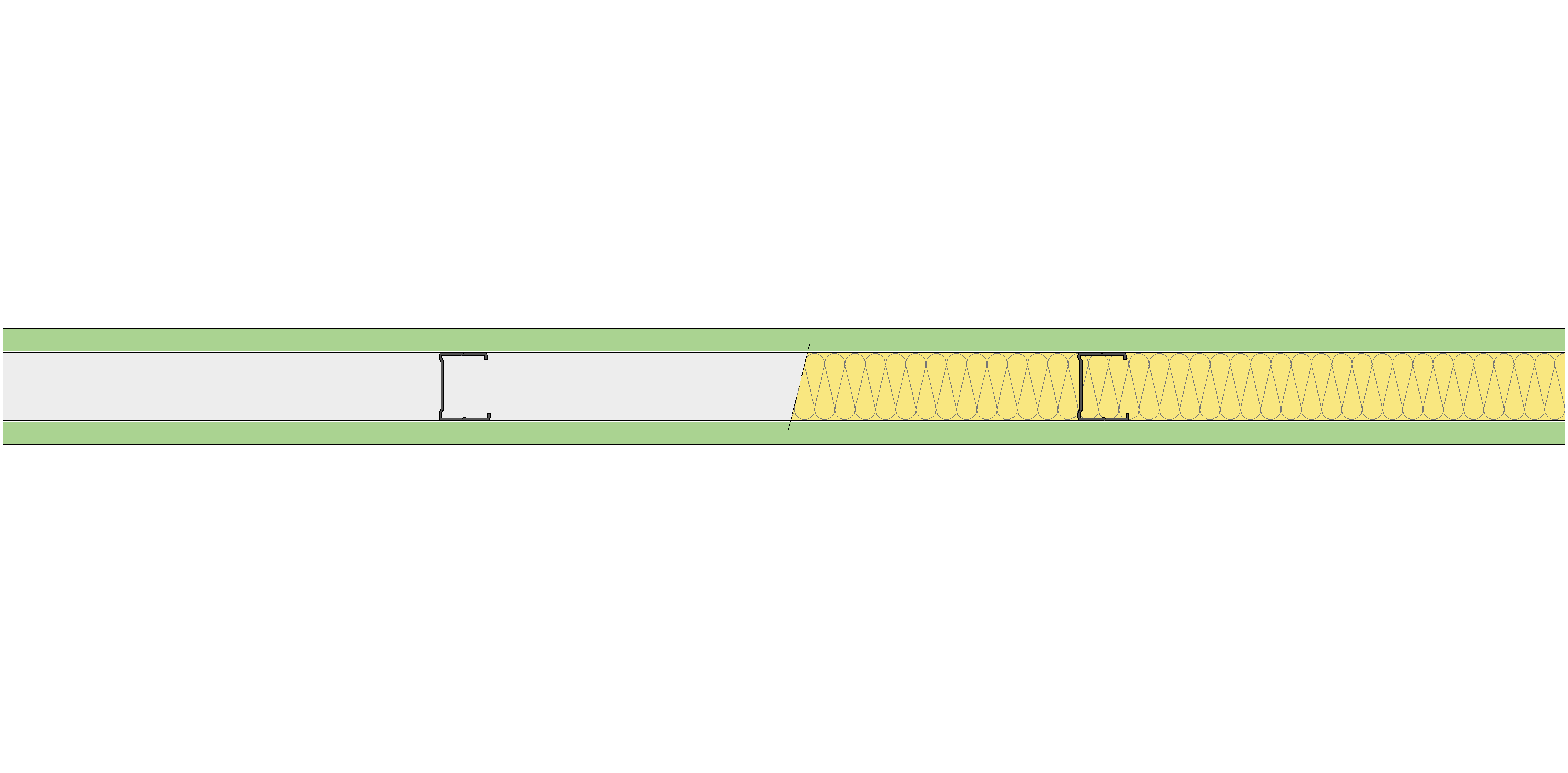 Tabique Pladur® 84/450 (48-35) 2MAGNA H1 MW