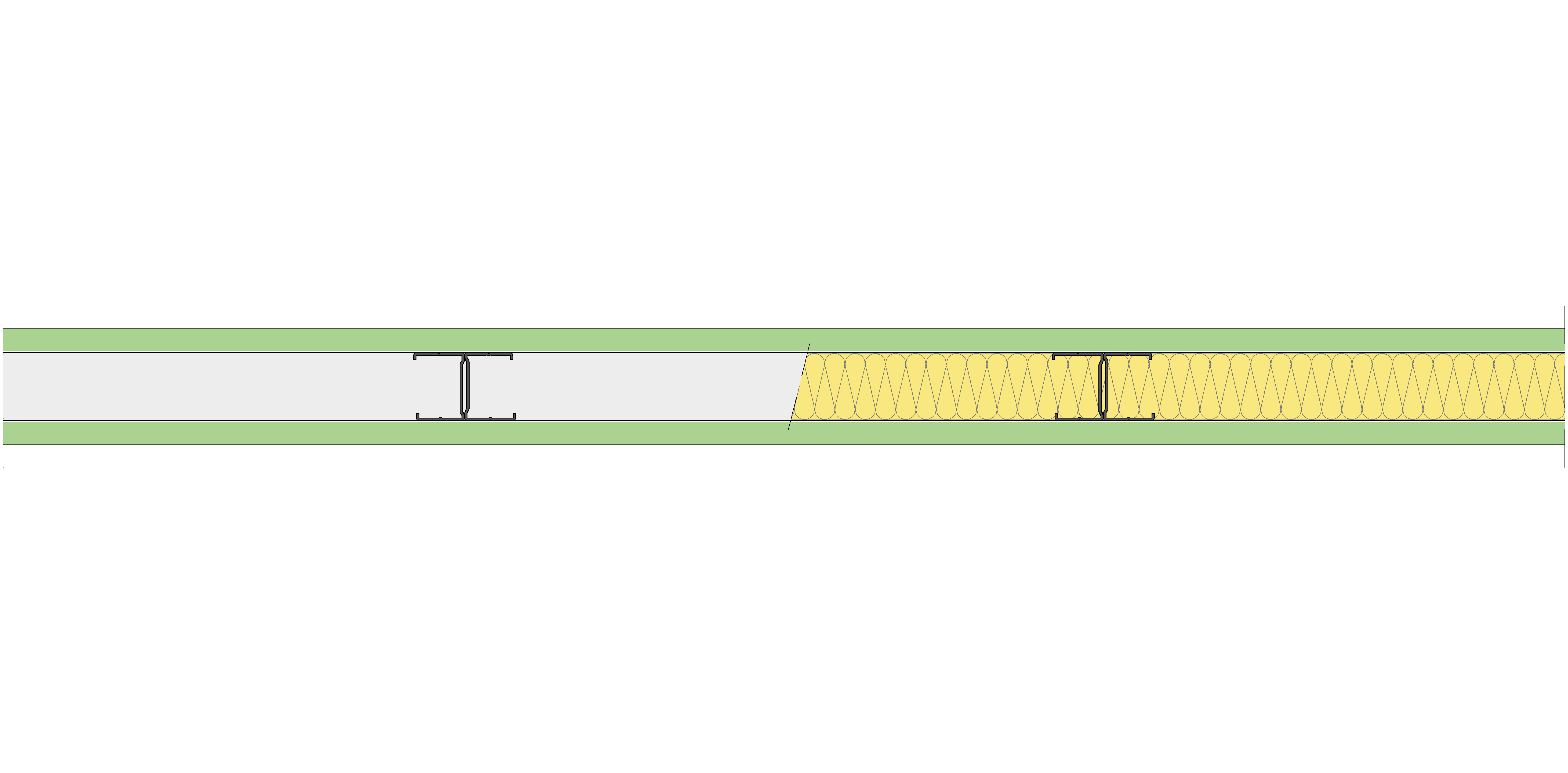 Tabique Pladur® 84/450 (48-35H) 2MAGNA H1 MW