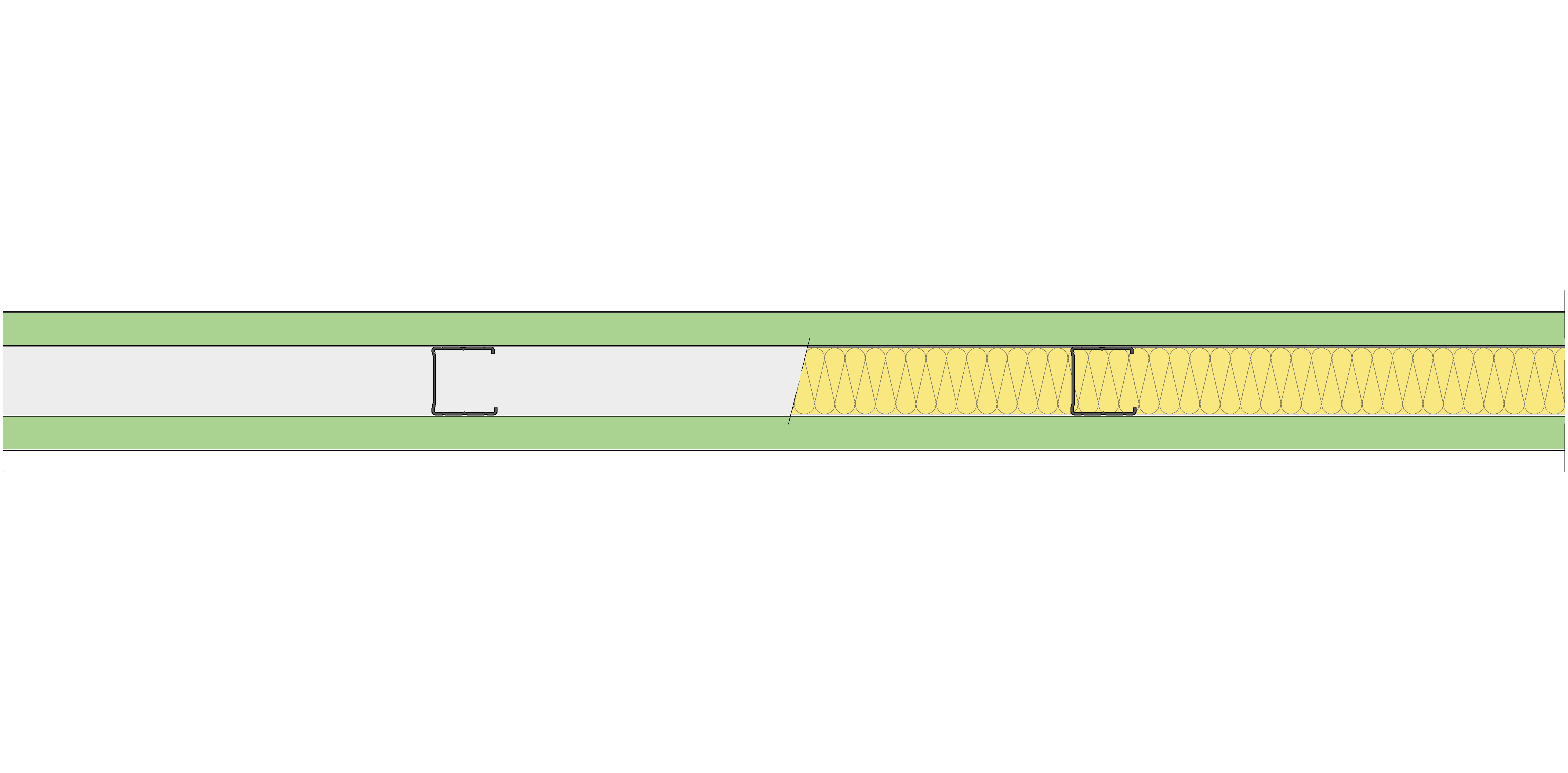 Tabique Pladur® 98/450 (48-45) 2MAGNA H1 MW