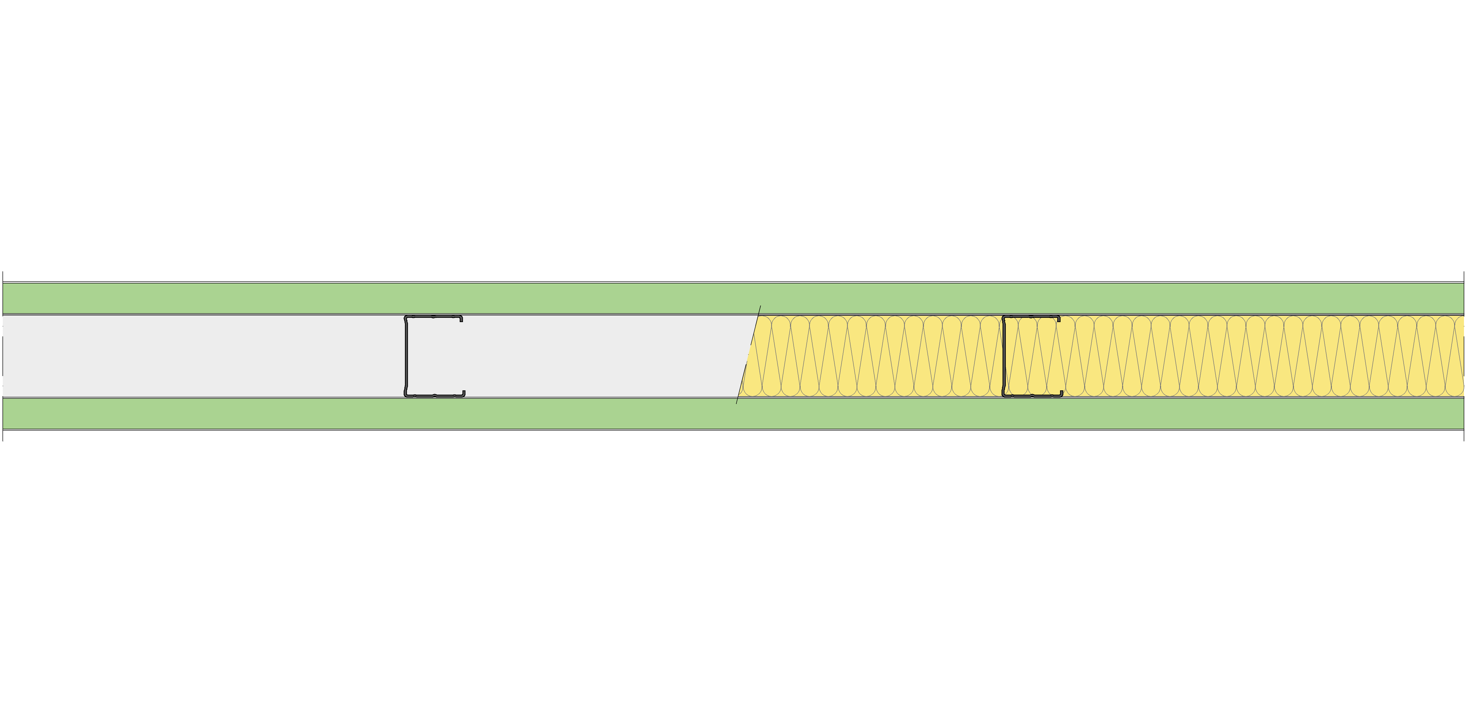 Tabique Pladur® 112/450 (62-45) 2MAGNA H1 MW