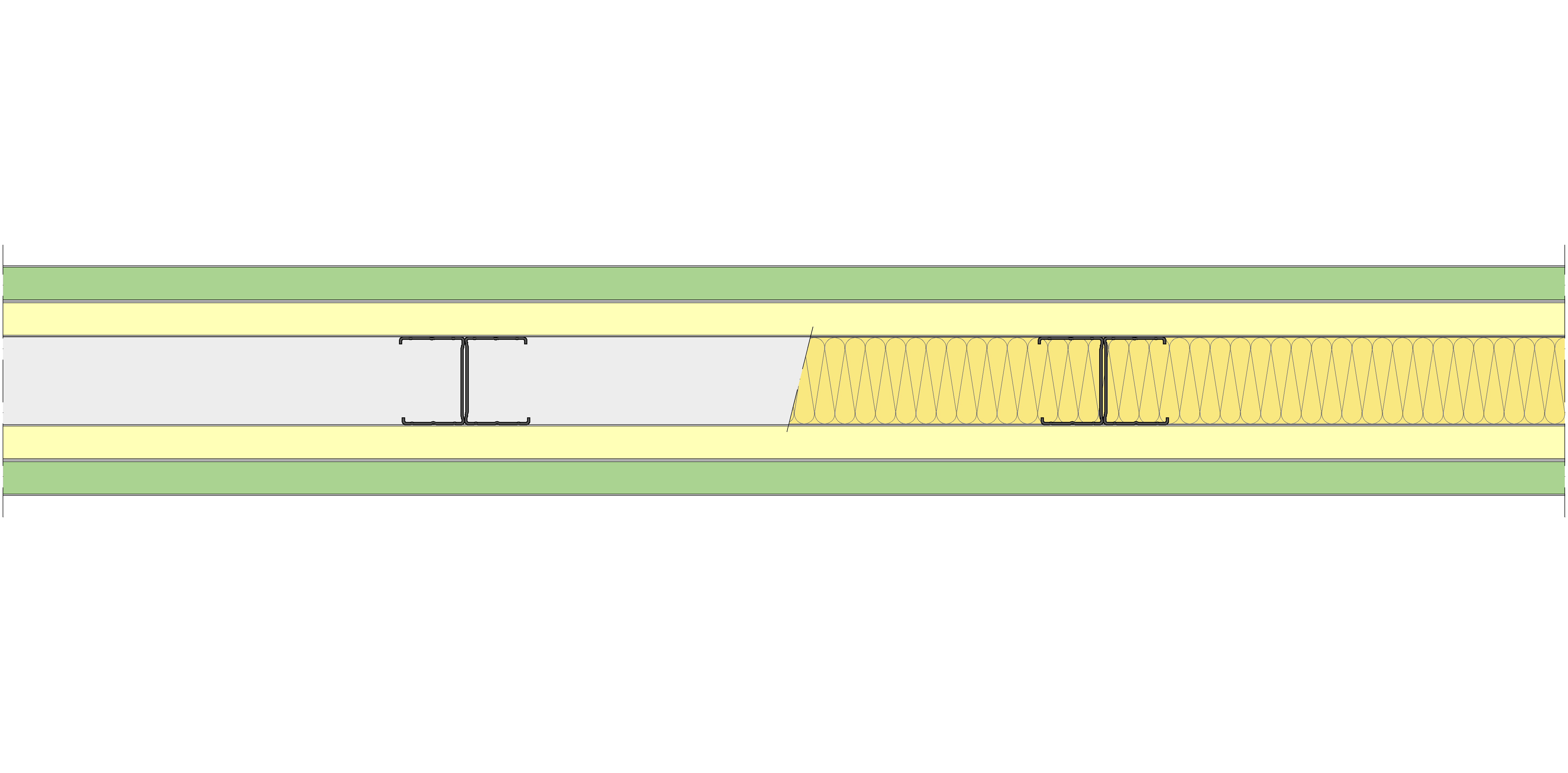 Tabique Pladur® 162/450 (62-45H) 1MAGNA H1-2MAGNA-1MAGNA H1 MW
