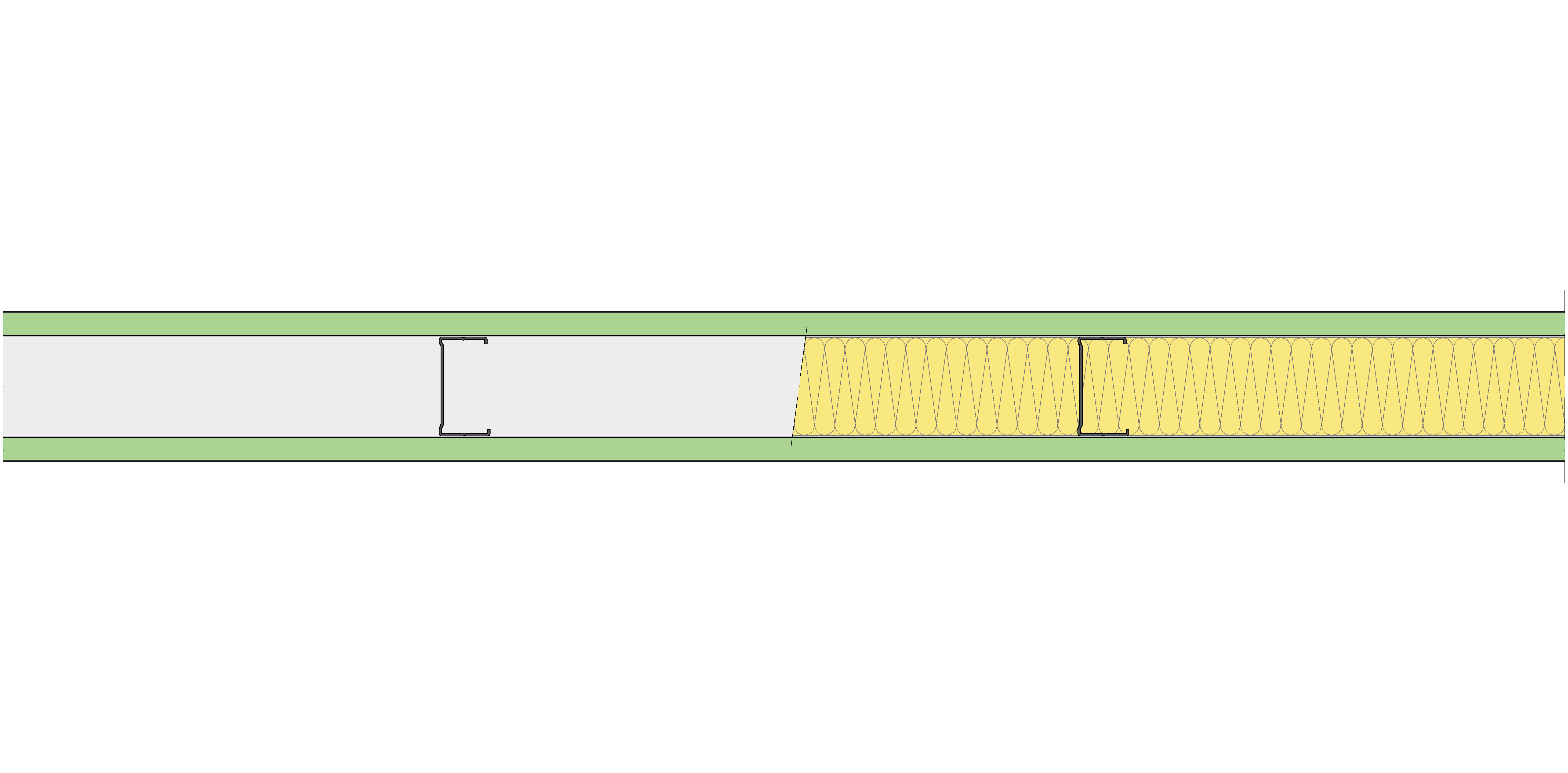 Tabique Pladur® 106/450 (70-35) 2MAGNA H1 MW