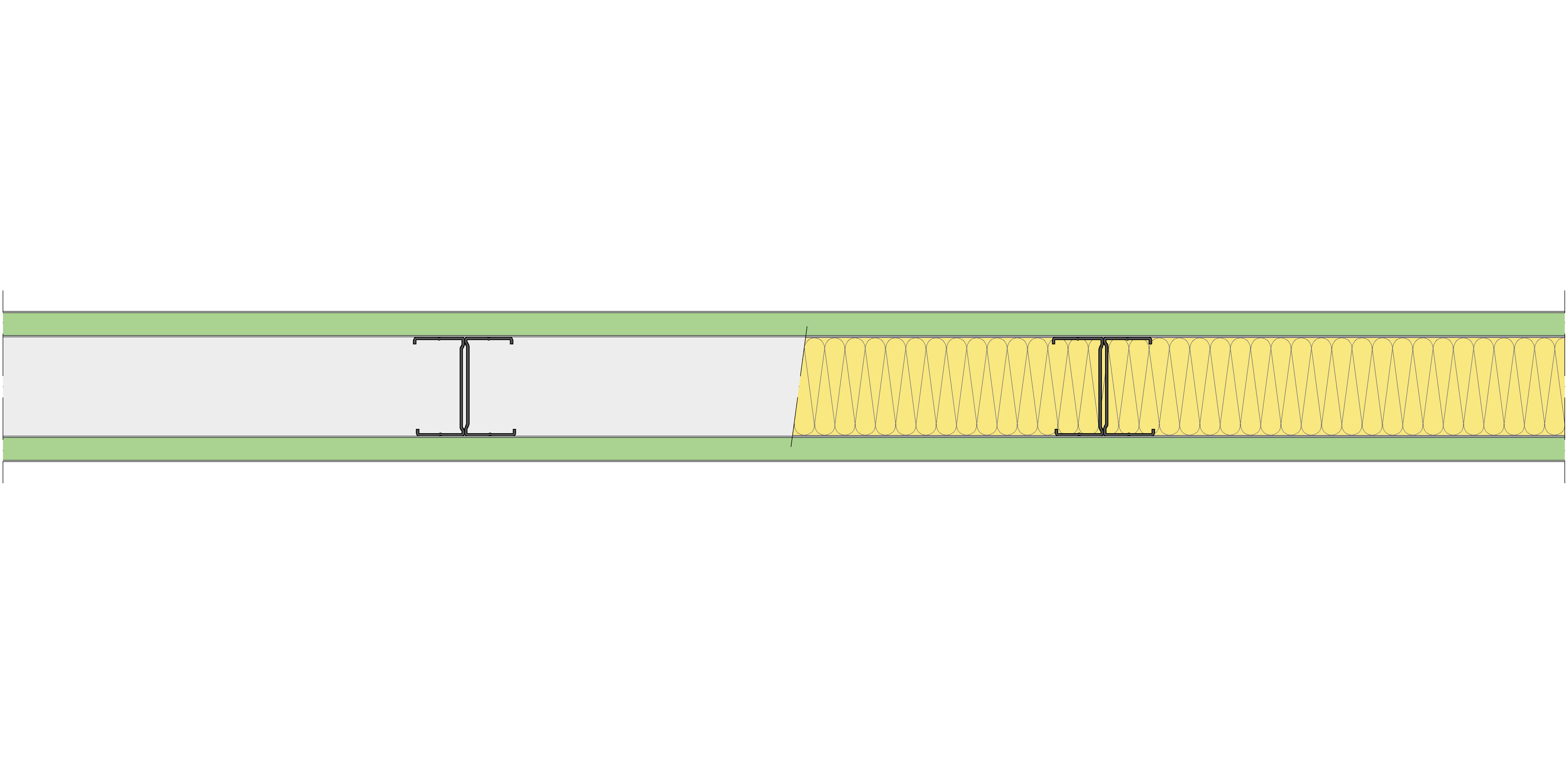 Tabique Pladur® 106/450 (70-35H) 2MAGNA H1 MW