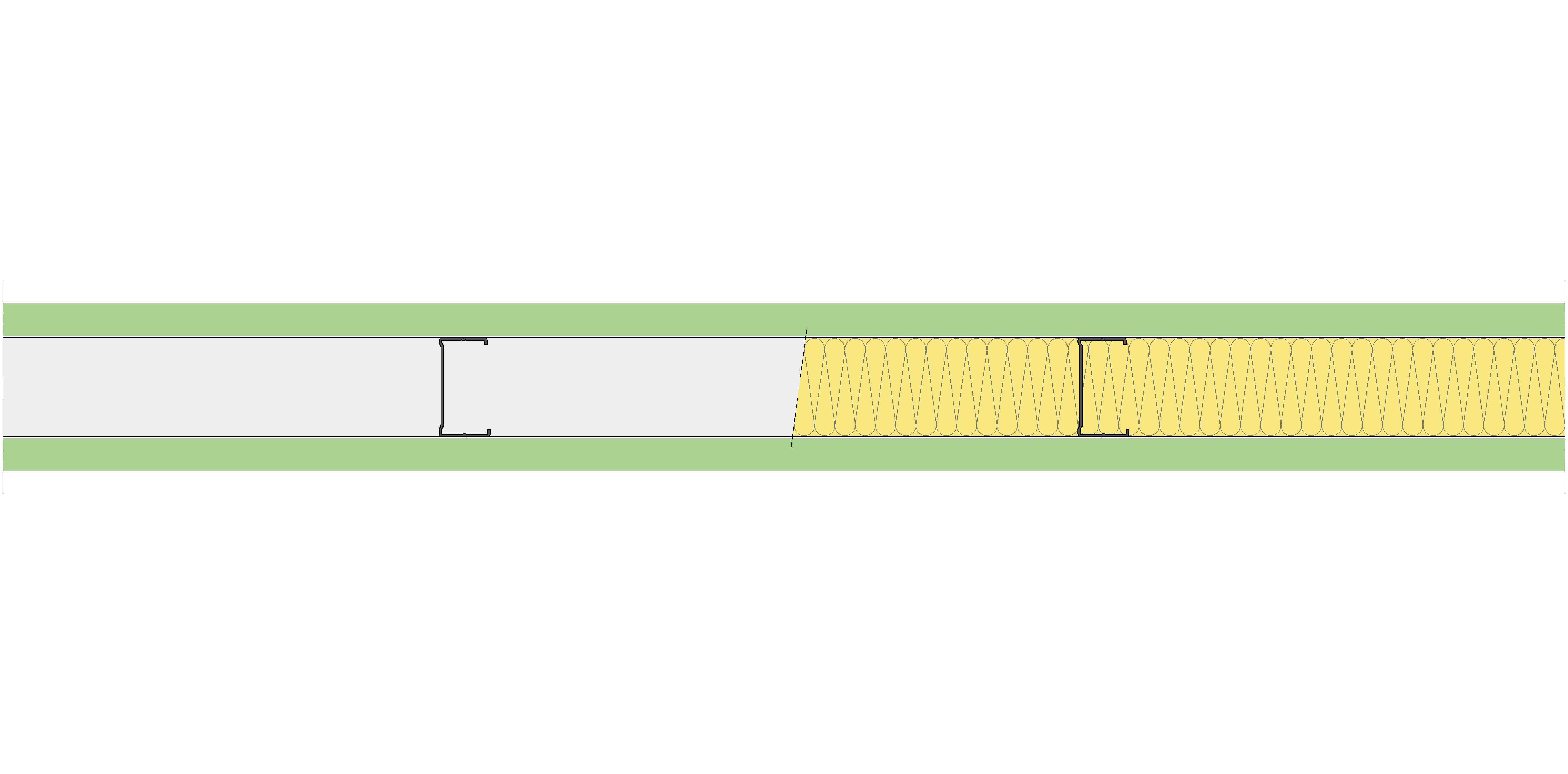 Tabique Pladur® 120/450 (70-35) 2MAGNA H1 MW