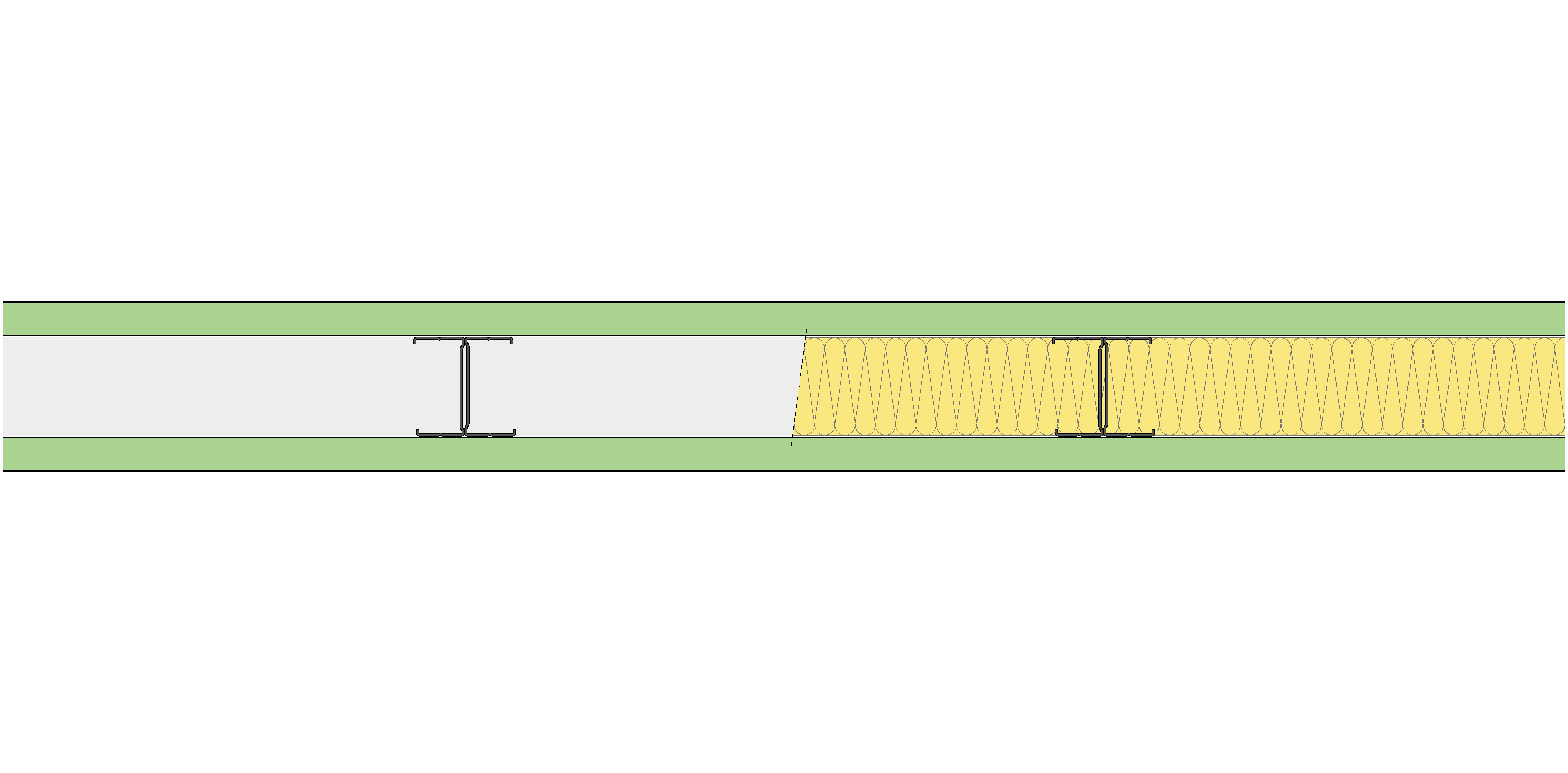 Tabique Pladur® 120/450 (70-35H) 2MAGNA H1 MW