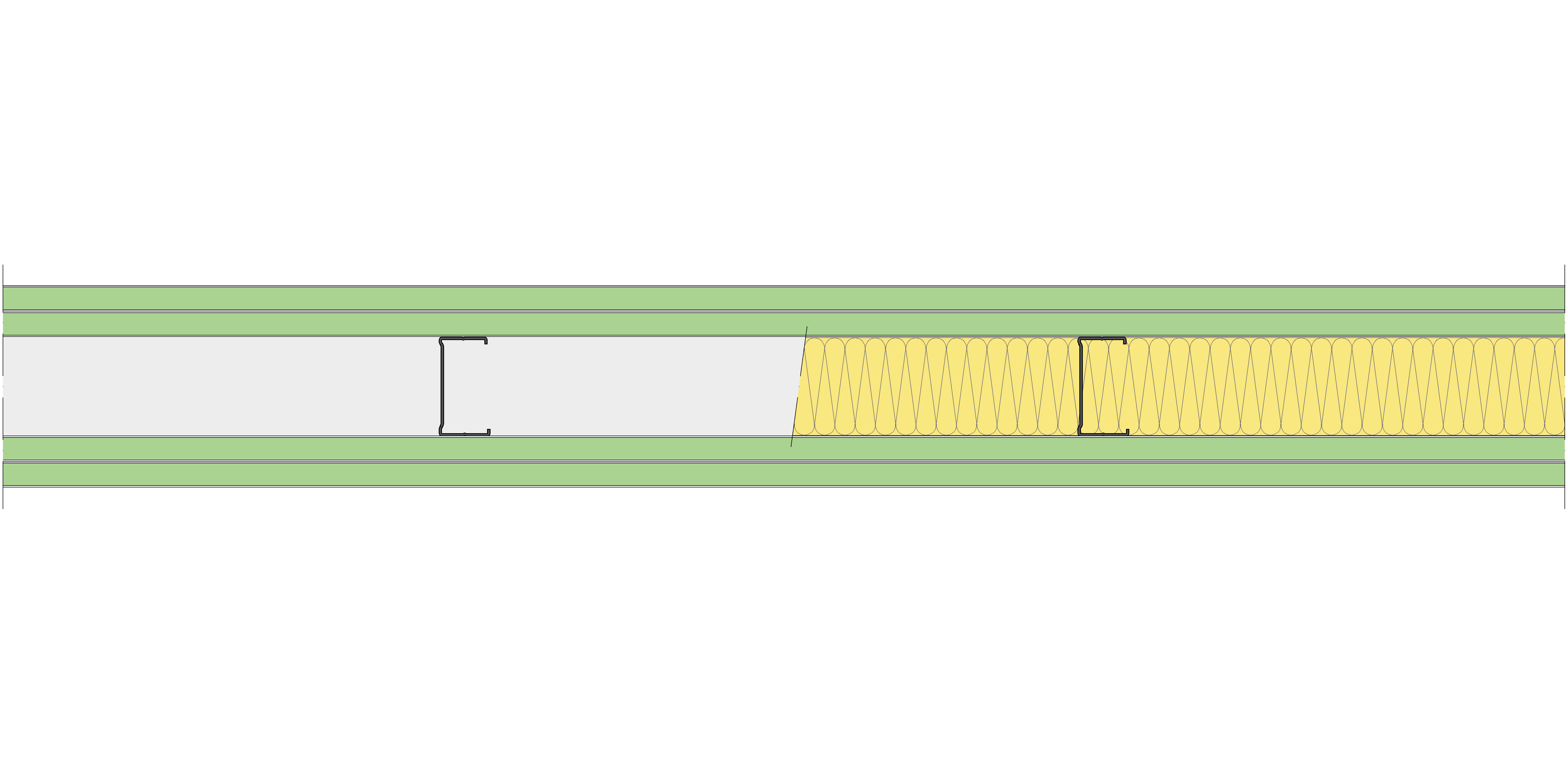 Tabique Pladur® 142/450 (70-35) 4MAGNA H1 MW
