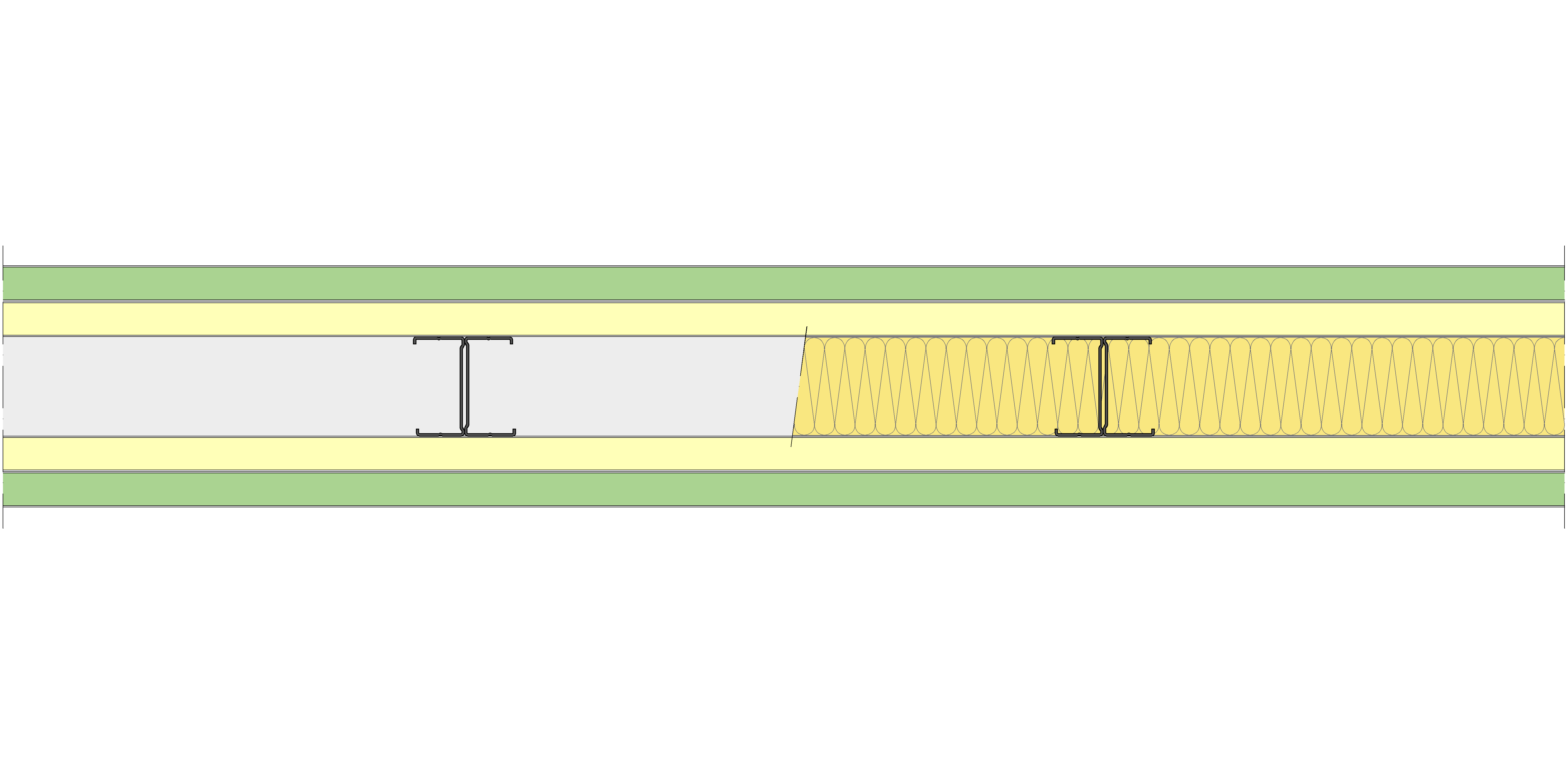Tabique Pladur® 170/450 (70-35H) 1MAGNA H1-2MAGNA-1MAGNA H1 MW