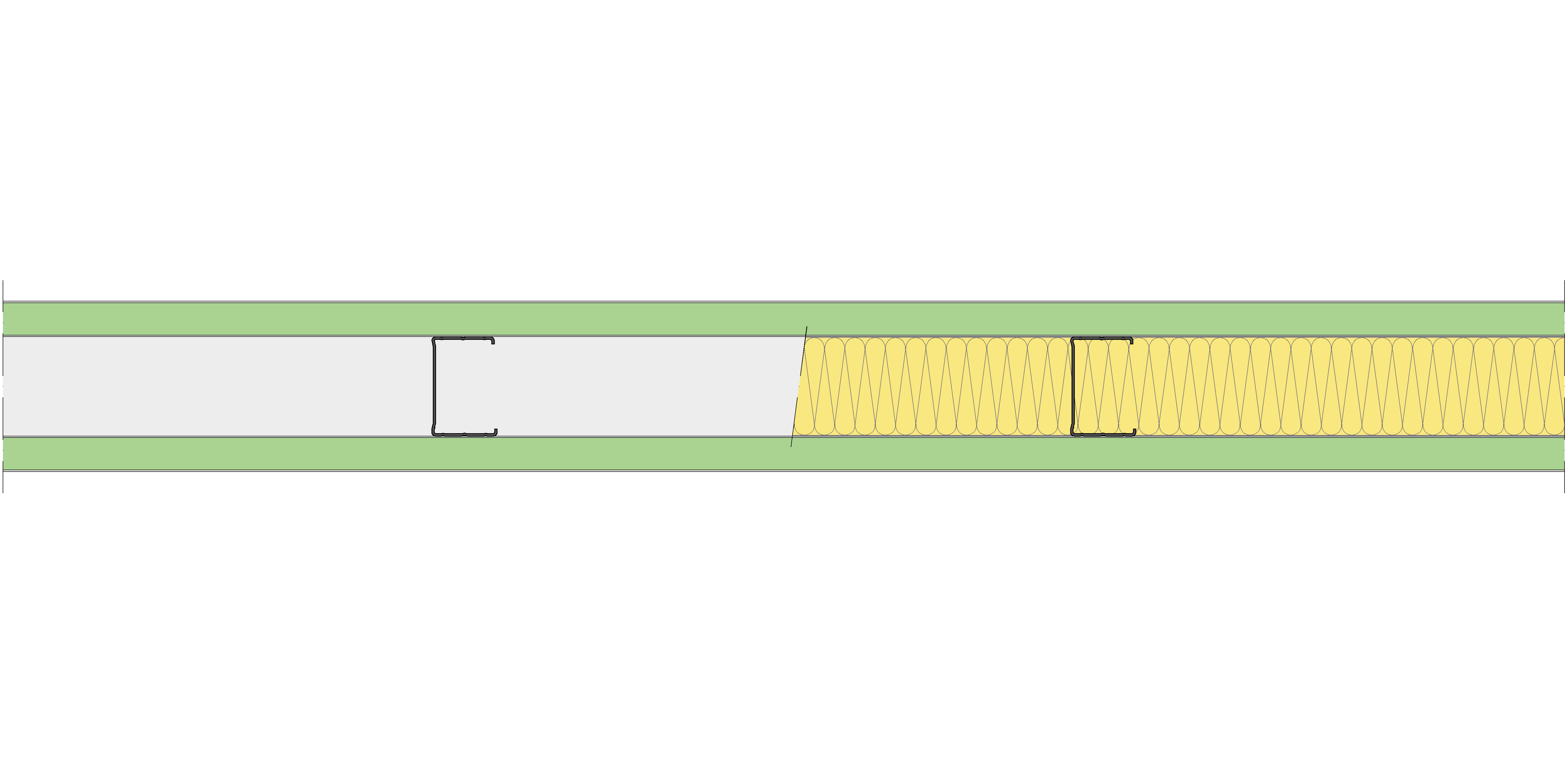 Tabique Pladur® 120/450 (70-45) 2MAGNA H1 MW