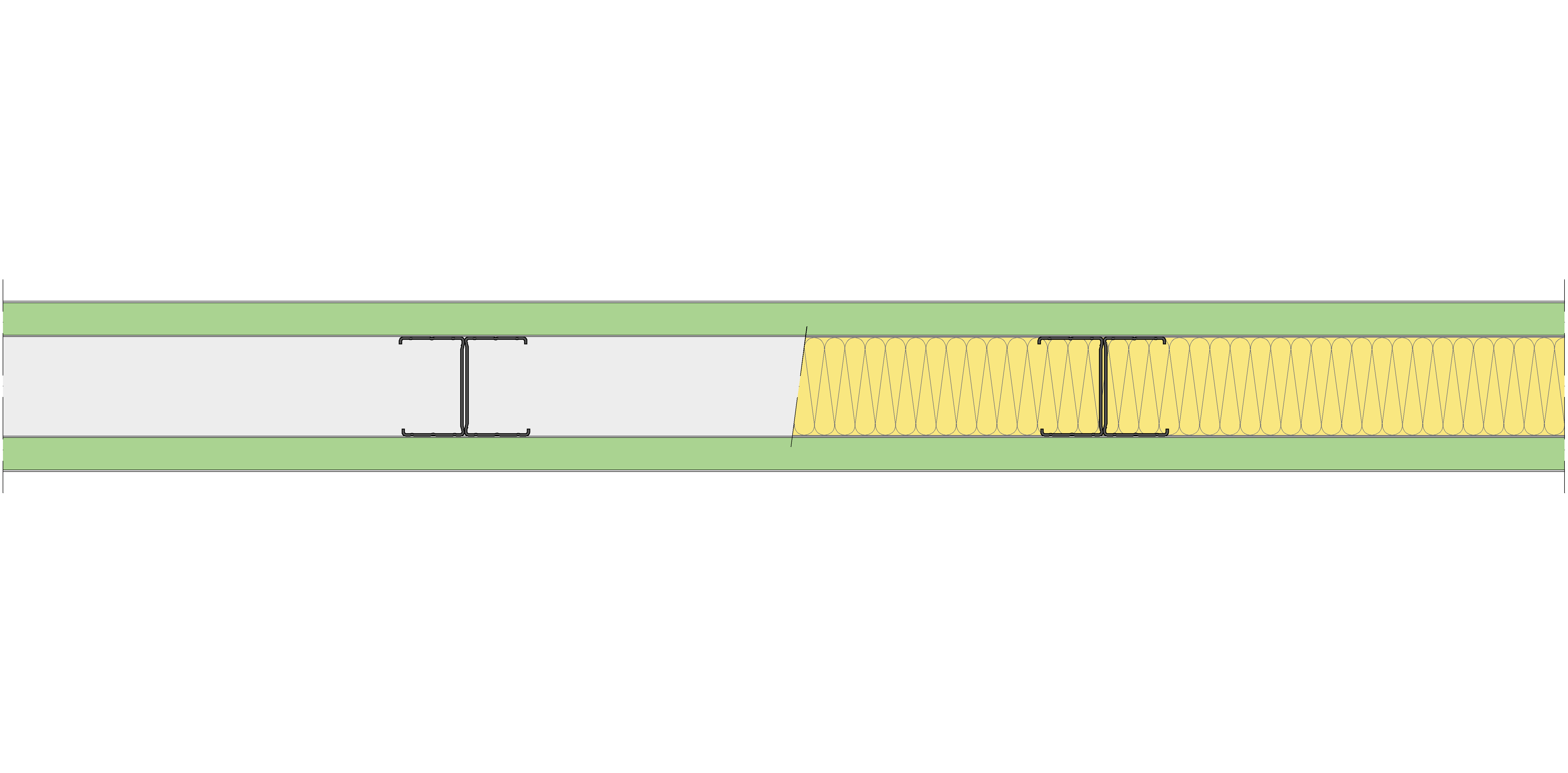 Tabique Pladur® 120/450 (70-45H) 2MAGNA H1 MW