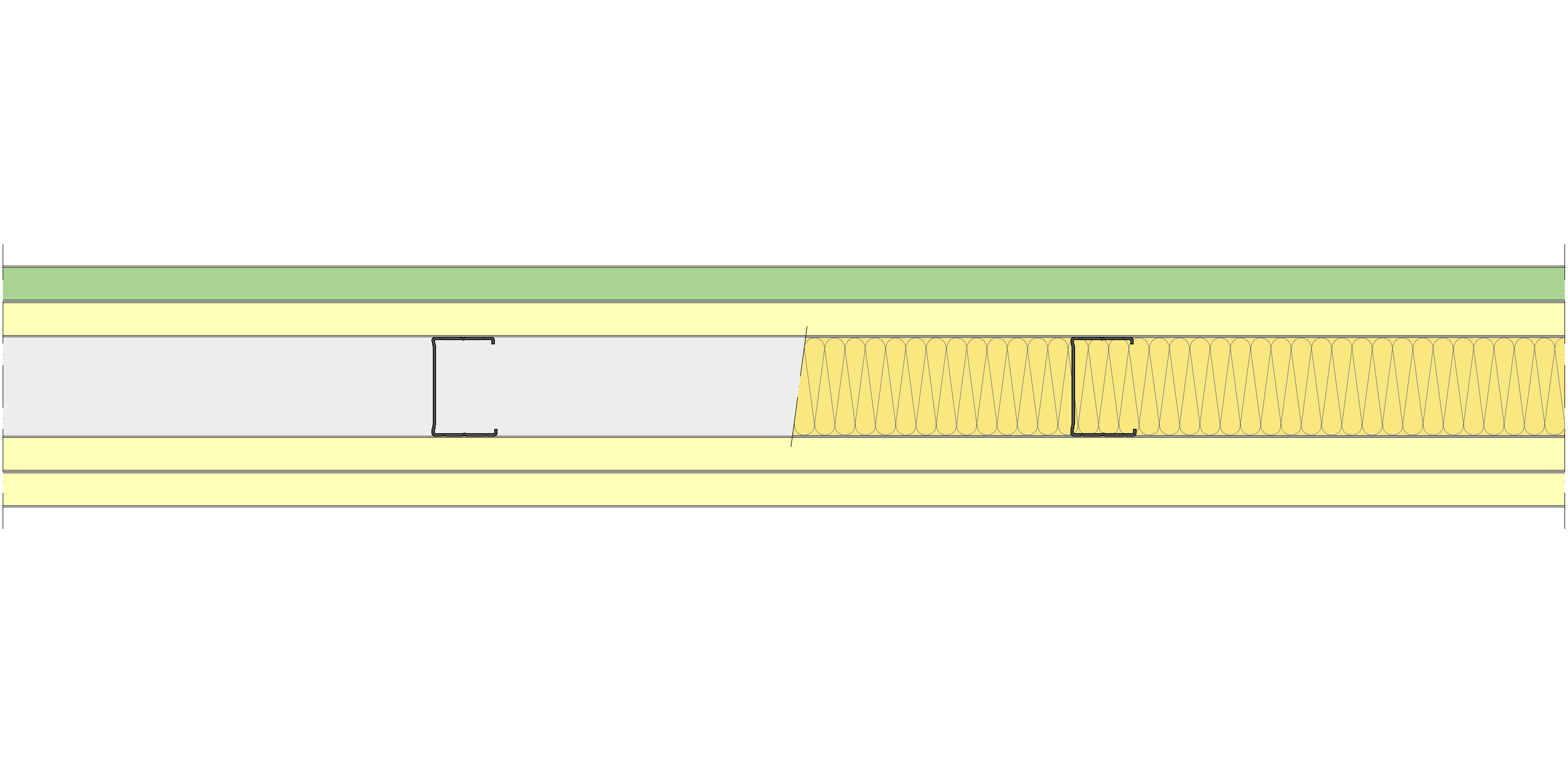 Tabique Pladur® 170/450 (70-45) 1MAGNA H1-3MAGNA MW