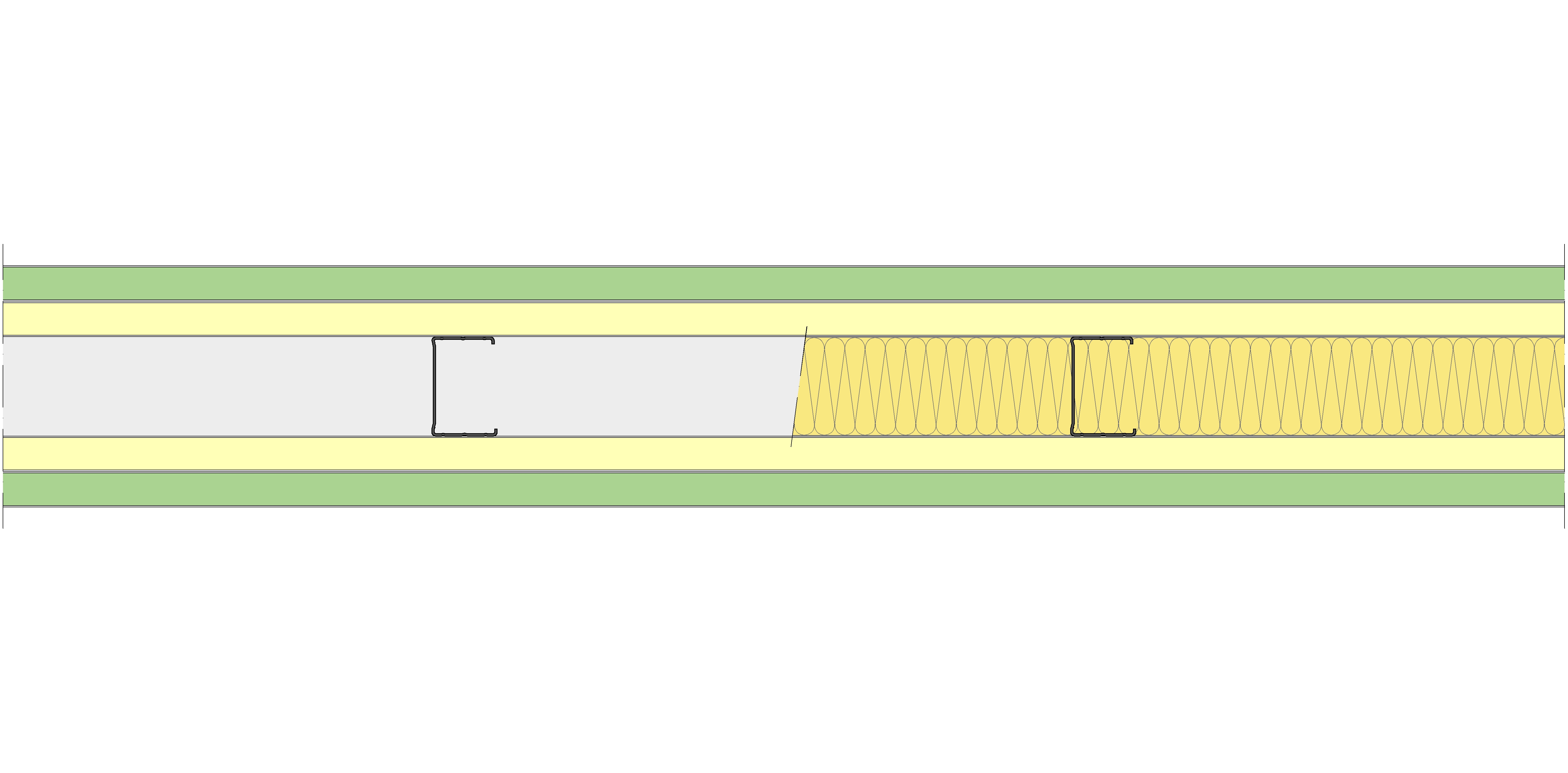 Tabique Pladur® 170/450 (70-45) 1MAGNA H1-2MAGNA-1MAGNA H1 MW