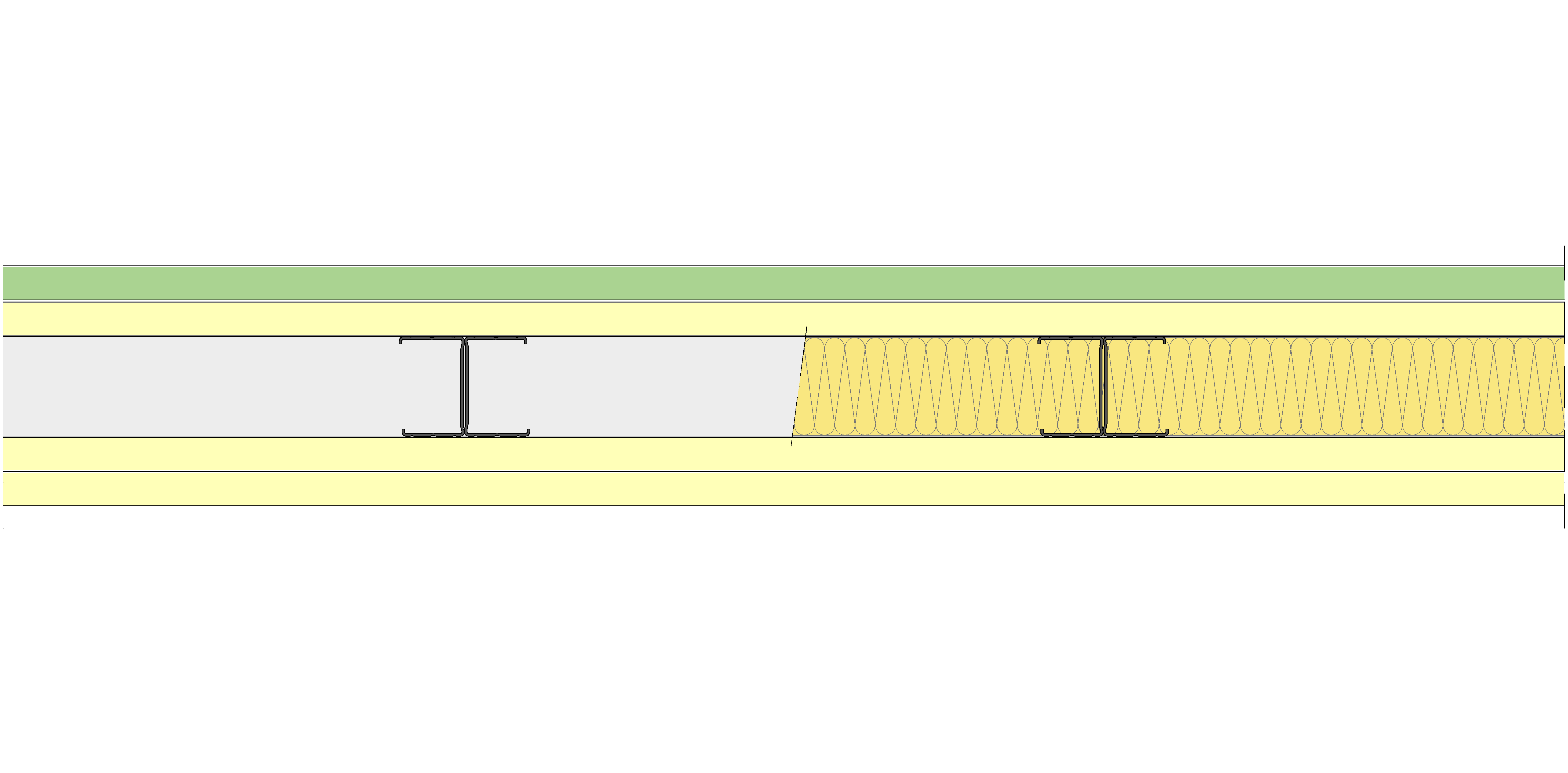 Tabique Pladur® 170/450 (70-45H) 1MAGNA H1-3MAGNA MW